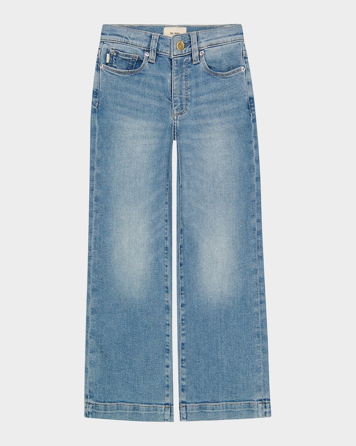 Dl1961 Girl's Lily Wide Leg Jeans In Ravello