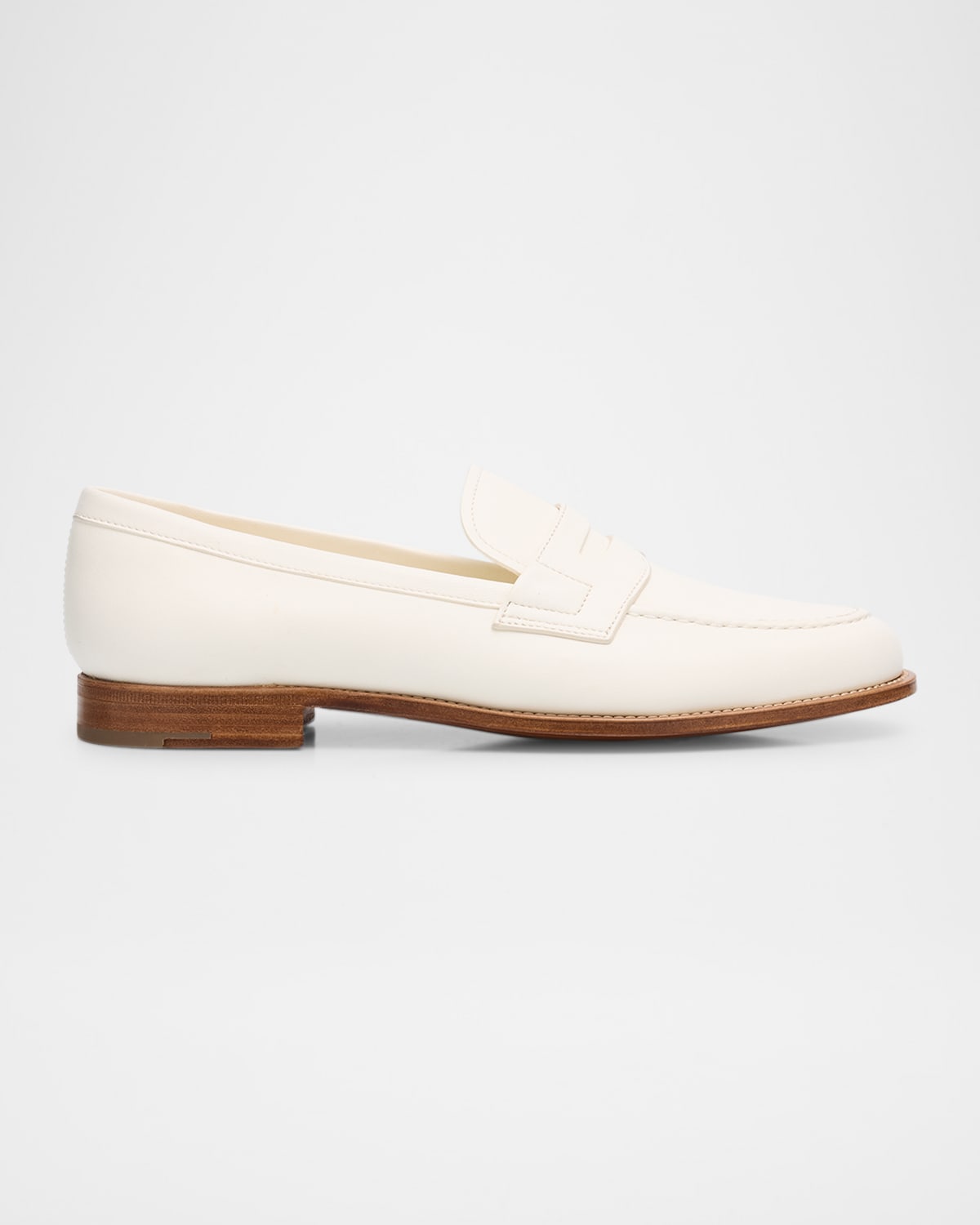 Shop Church's Heswall Leather Penny Loafers In Porcellana