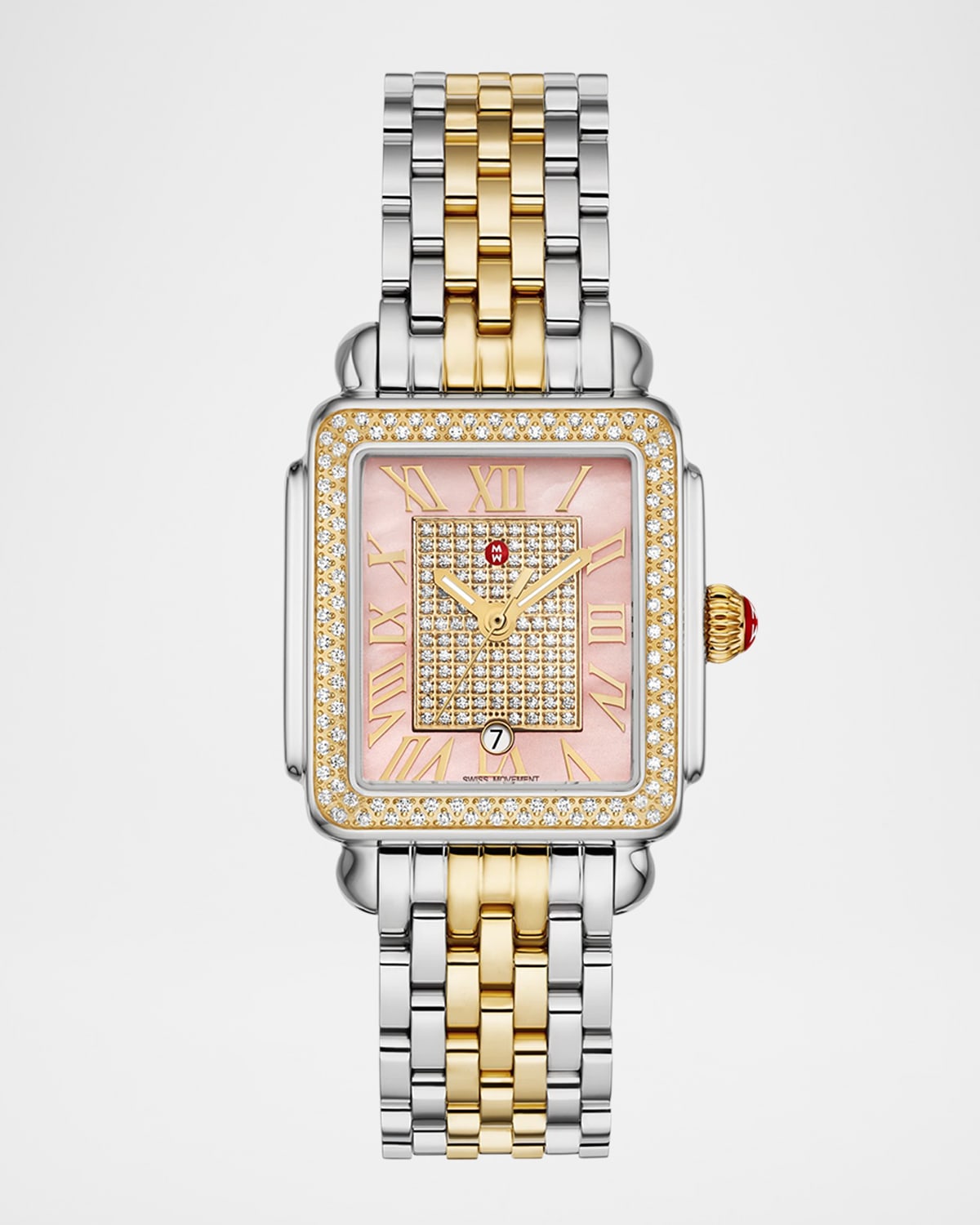 Limited Edition Deco Madison Mid Two-Tone 18K Gold-Plated Diamond Watch