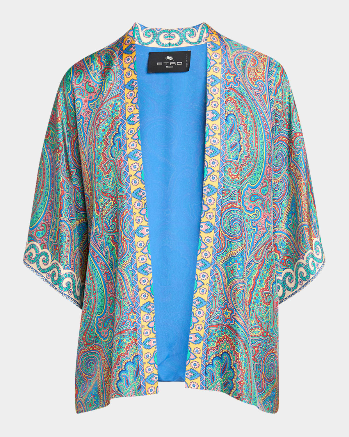 ETRO KESA ARNICA-PRINT SILK ROBE 