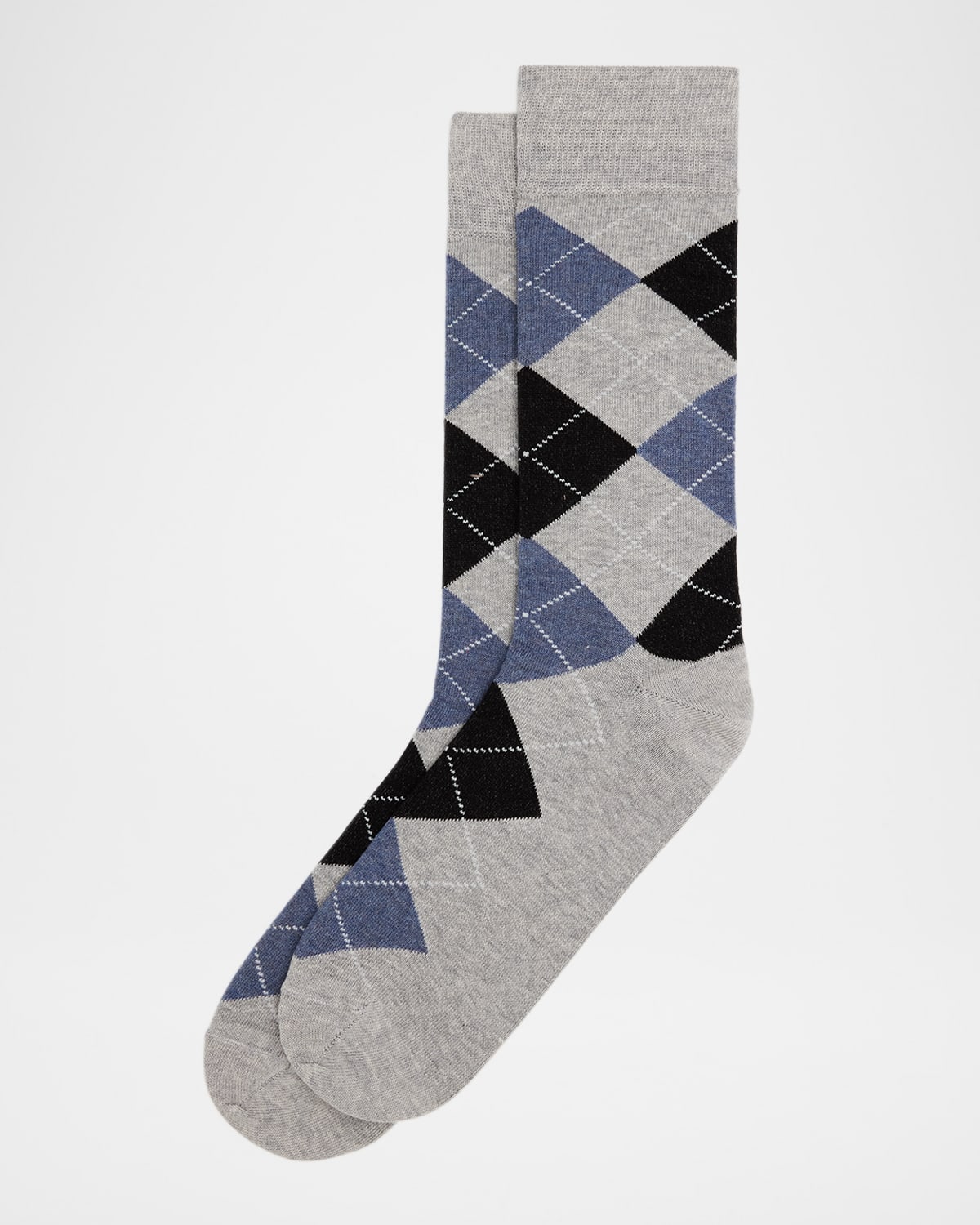 Neiman Marcus Men's Argyle Crew Socks