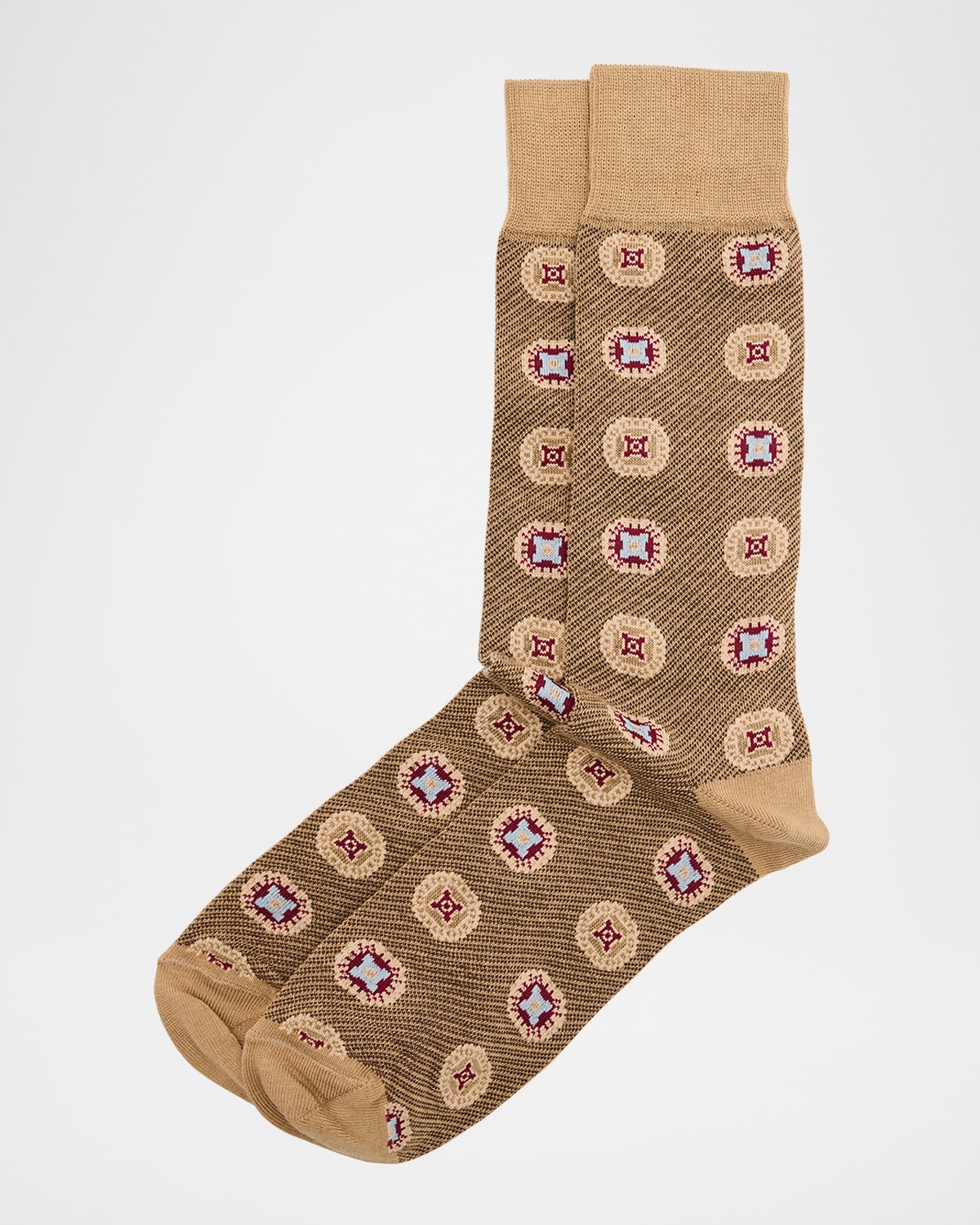 Men's Oval Birdseye Oxford Cotton Crew Socks