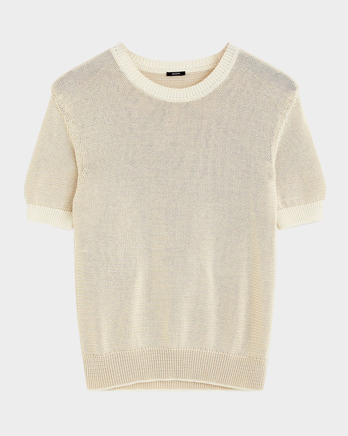 Joseph Micro Stripe Knit Top In Ivoryquail