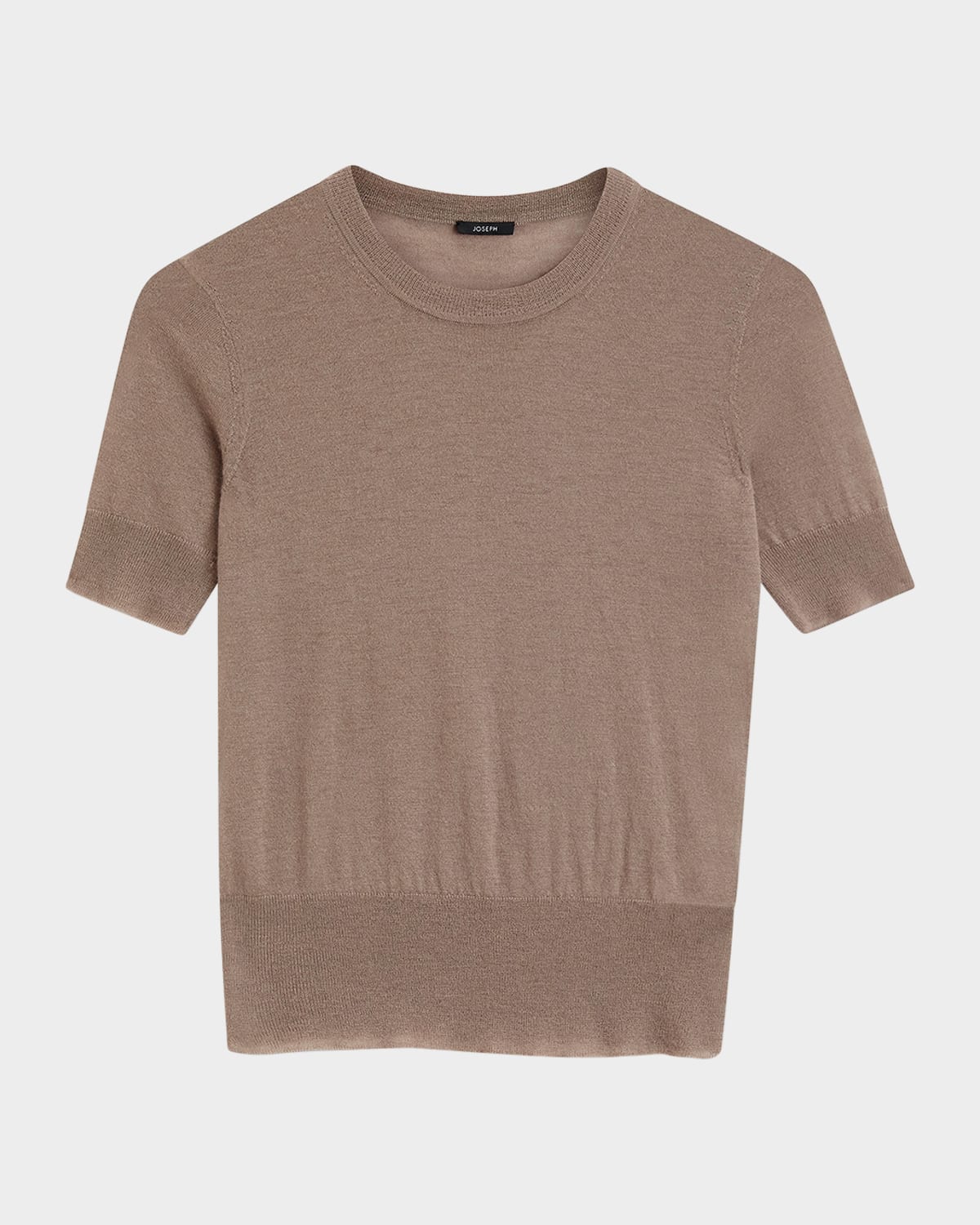Joseph Womens Escargot Cashair Short-sleeved Cashmere Top In Escargot