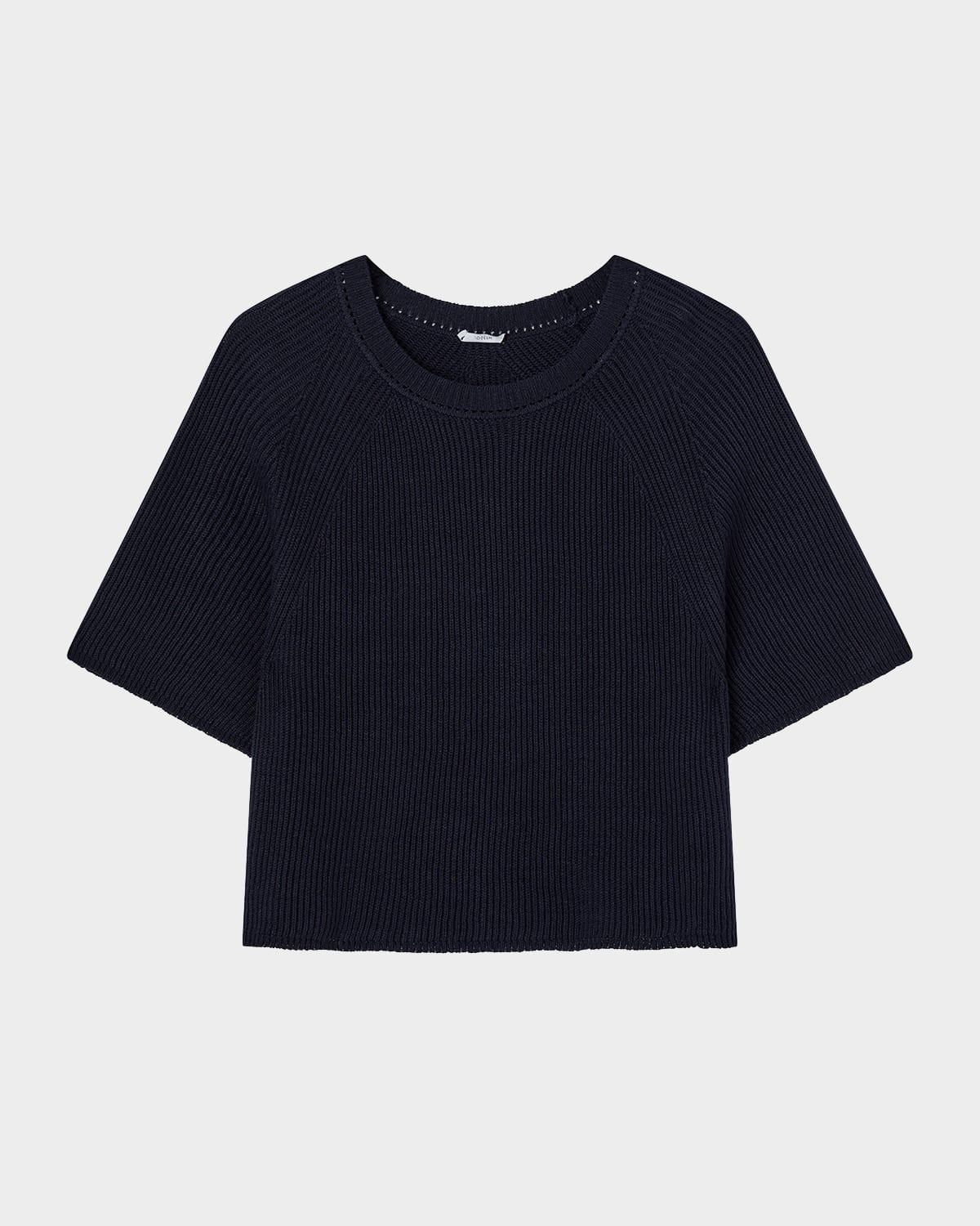 Joseph Ribbed Raglan-sleeve Top In Navy