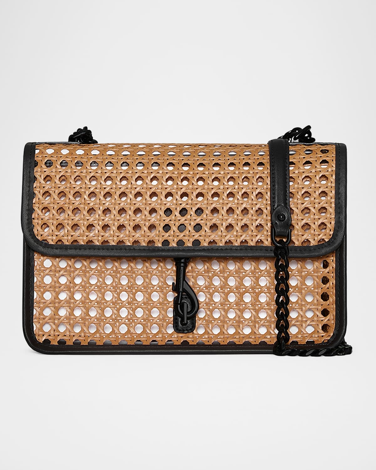 Rebecca Minkoff Megan Flap Cutout Shoulder Bag In Naturalblack