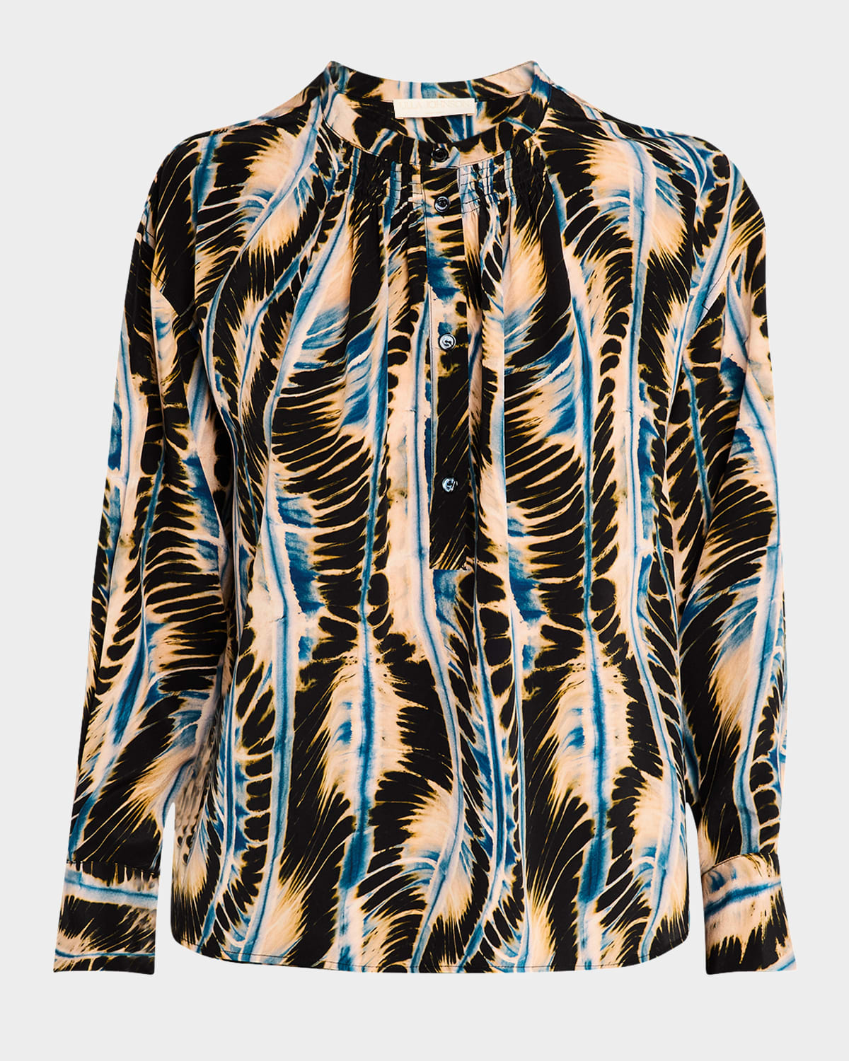 Ulla Johnson Nehir Printed Silk Blouse