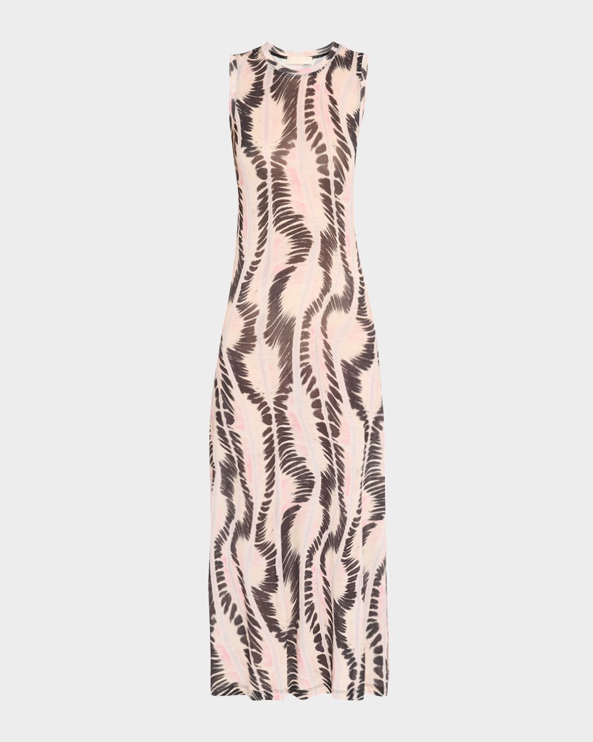 Ulla Johnson Orla Printed Lyocell-jersey Midi Dress In Obsidian