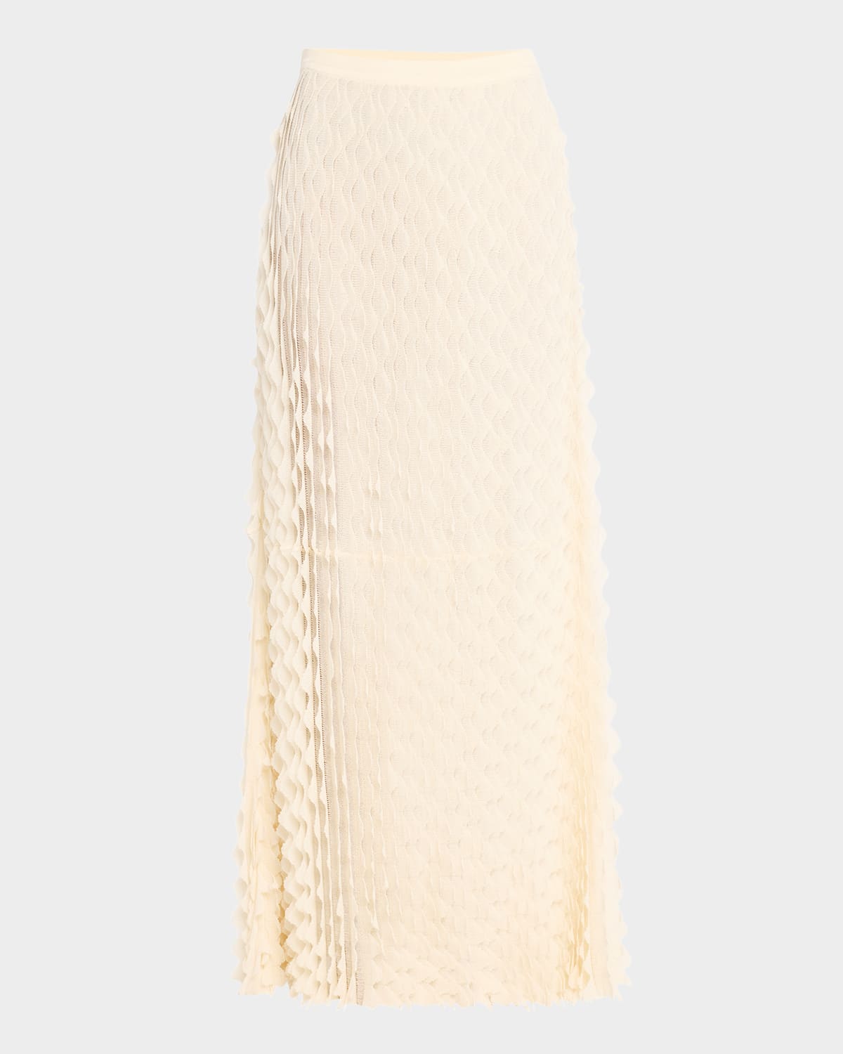 Willa Scalloped Ruffle Maxi Skirt