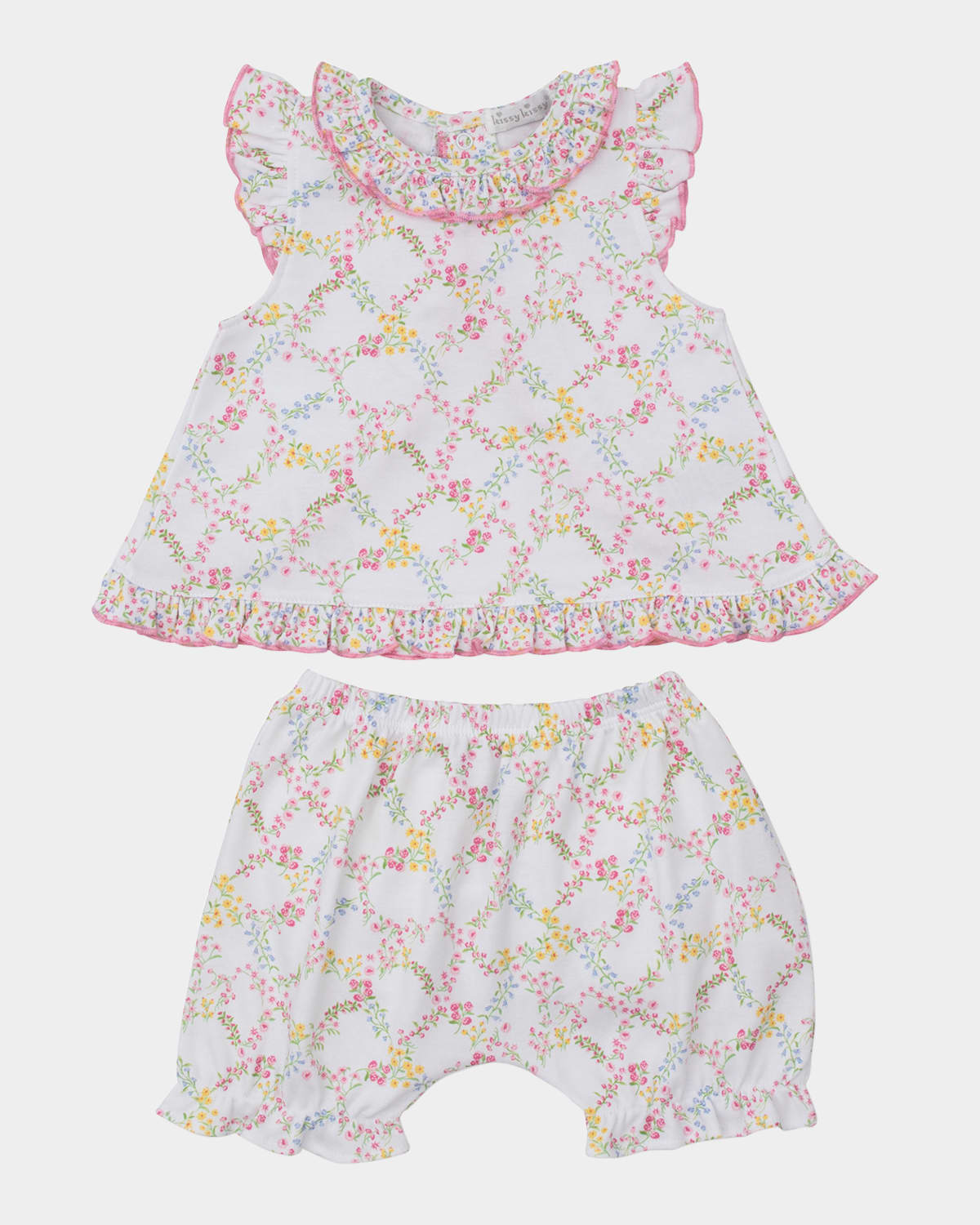 KISSY KISSY GIRL'S GARDEN TRELLIS SUNSUIT SET MIX 