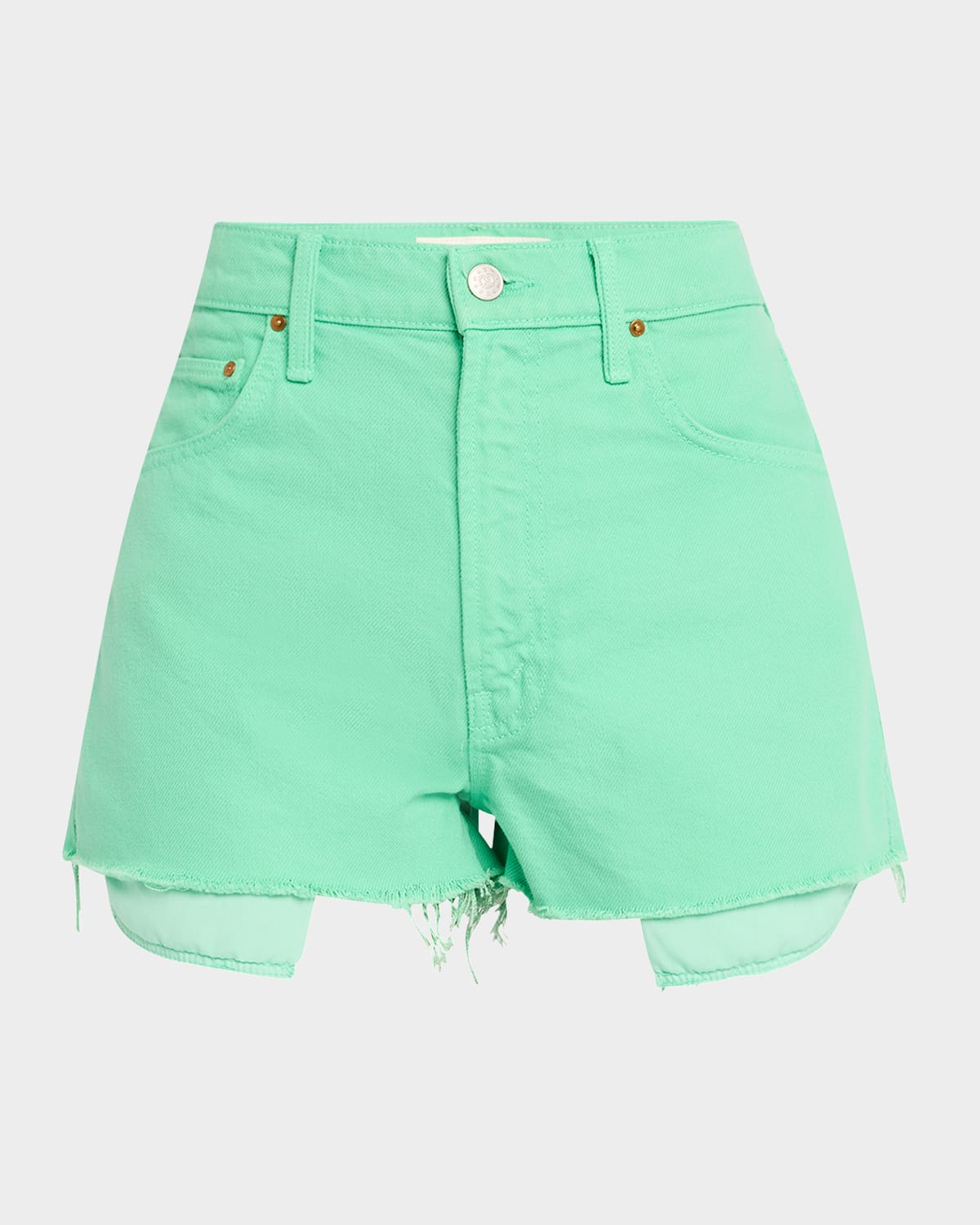 MOTHER SNACKS! THE FUN DIP MICRO CUT DENIM SHORTS 