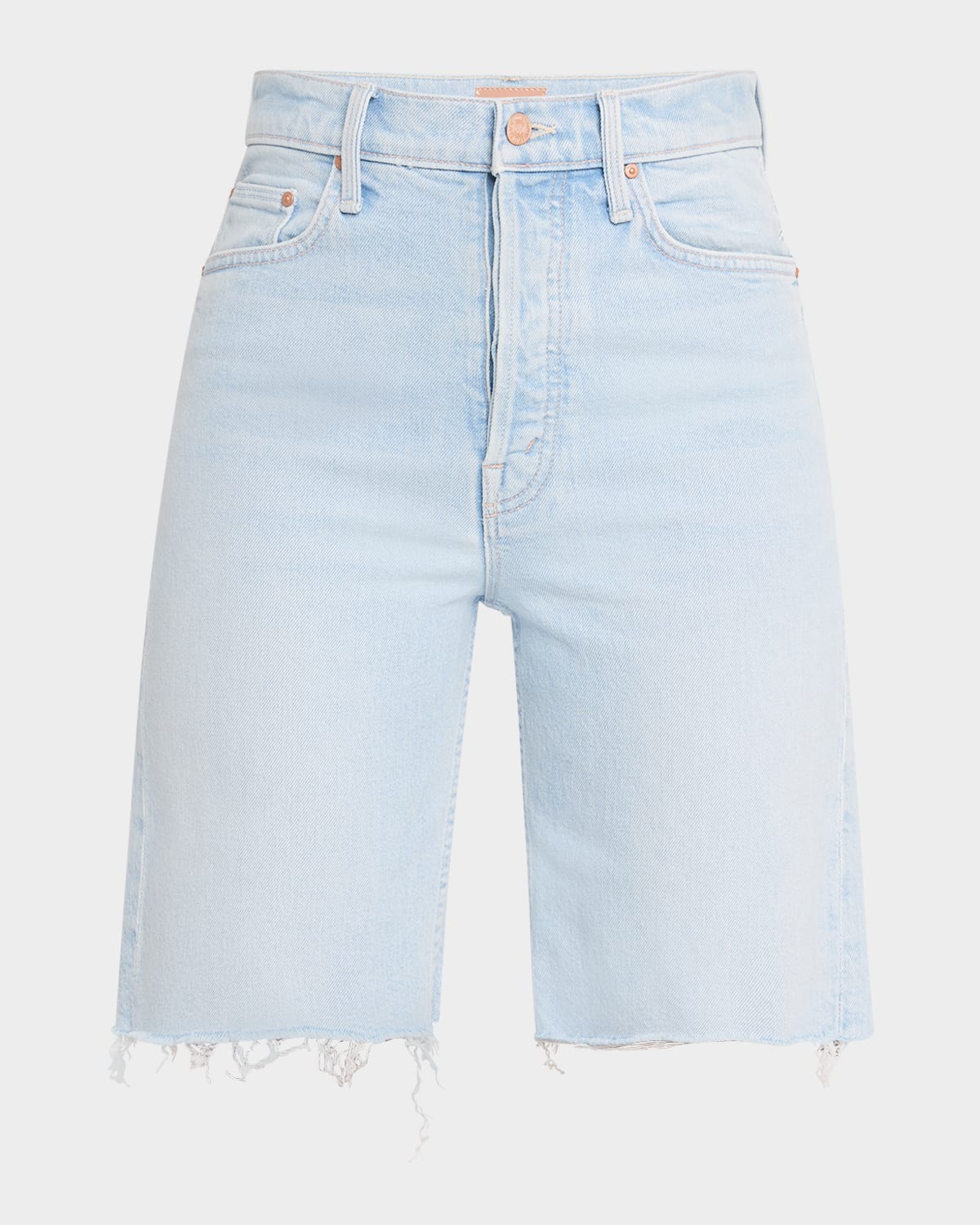 MOTHER THE HIGH-WAIST RIDER BERMUDA SHORT FRAY SHORTS 