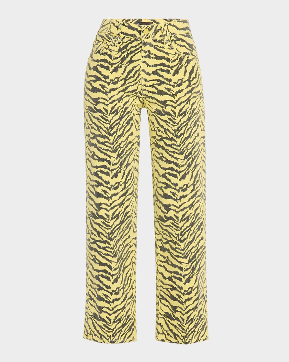 Mother The Mid-rise Zip Rambler Ankle Jeans In Catcall