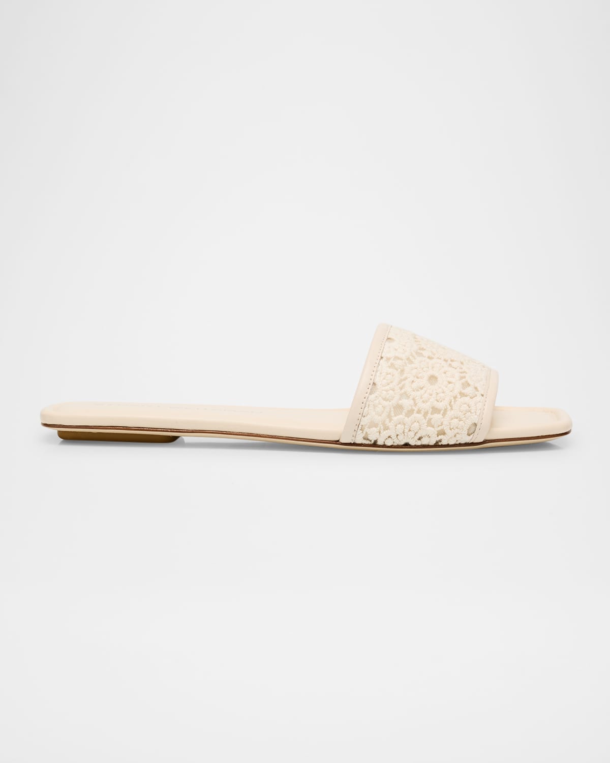 Fia Cotton Flat Slide Sandals