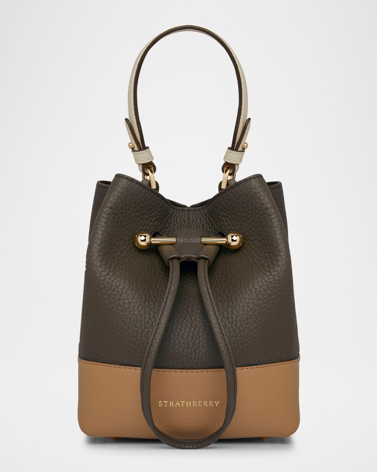 Osette Tri Drawstring Leather Crossbody Bag