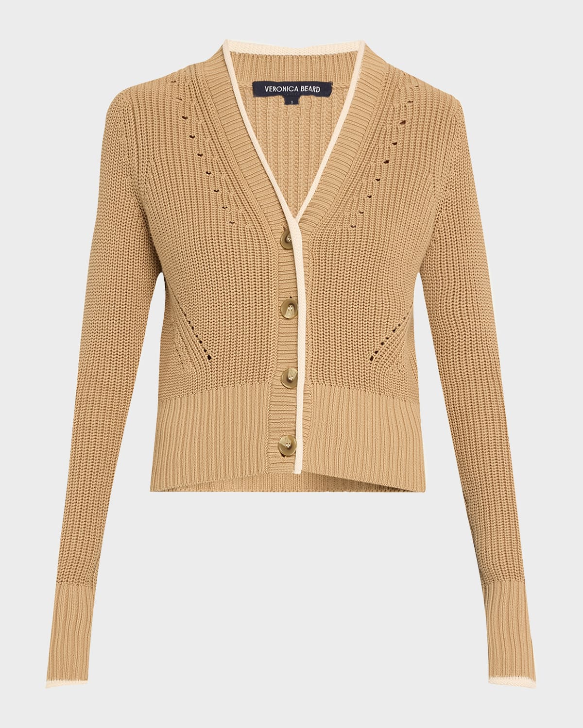 Veronica Beard Beatrice Cardigan In Brown