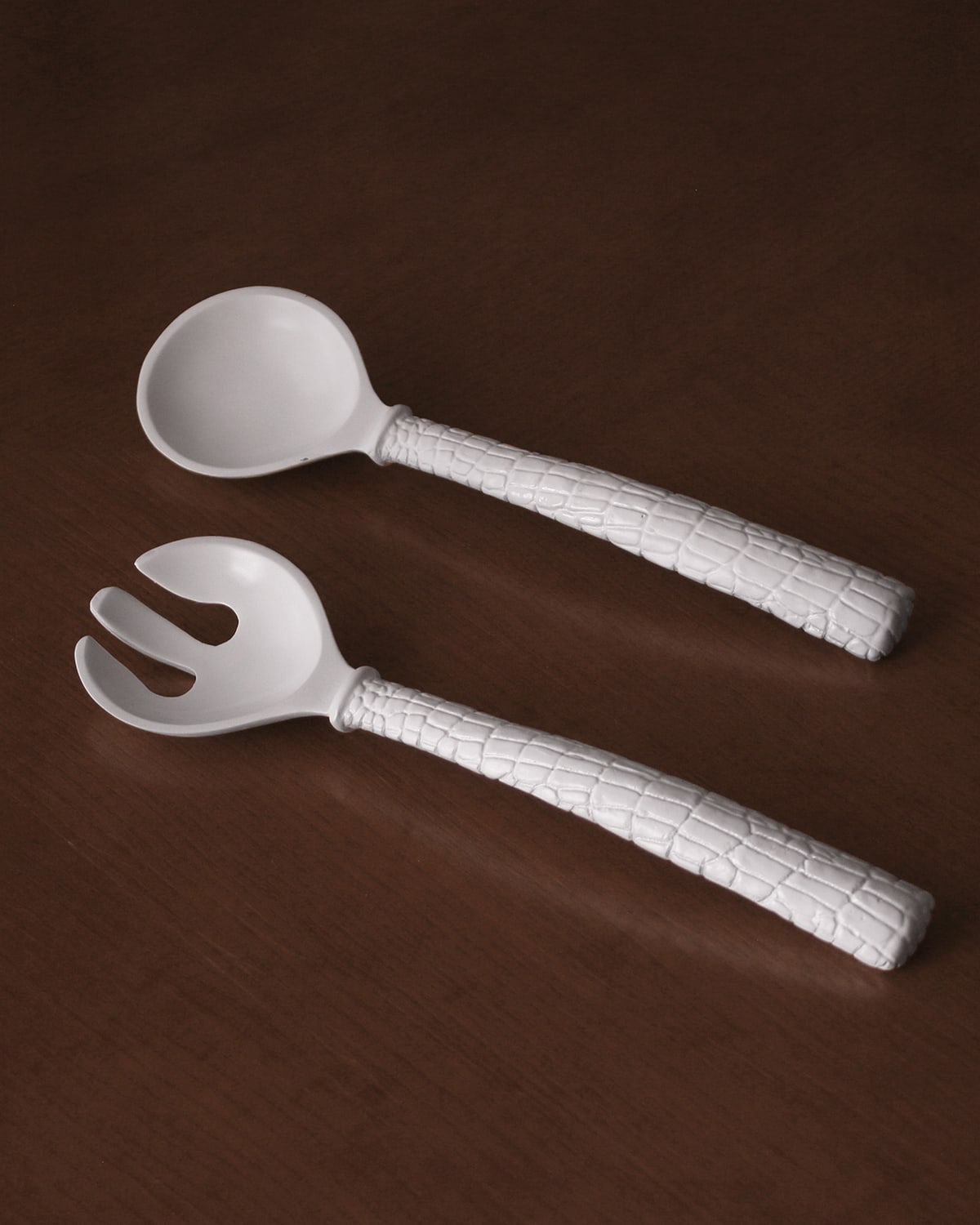 Beatriz Ball Vida Croc Salad Servers In White