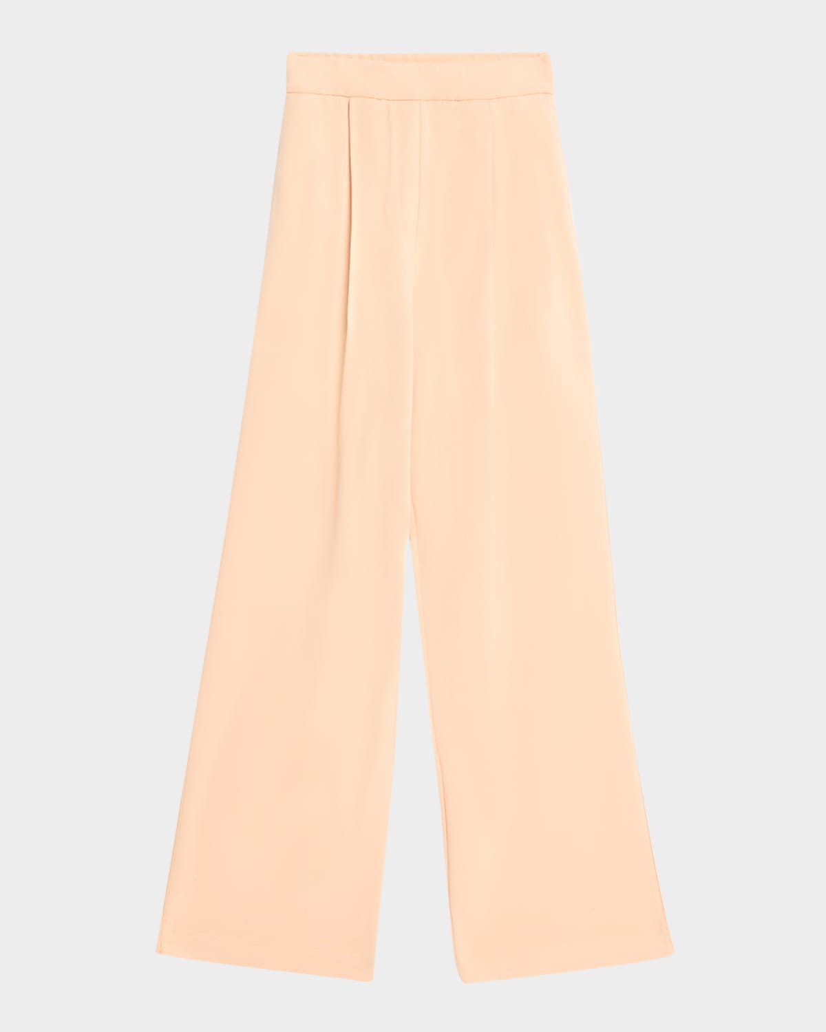Dries Van Noten Hartia Bis Pleated Wide-leg Pull-on Pants In Peach