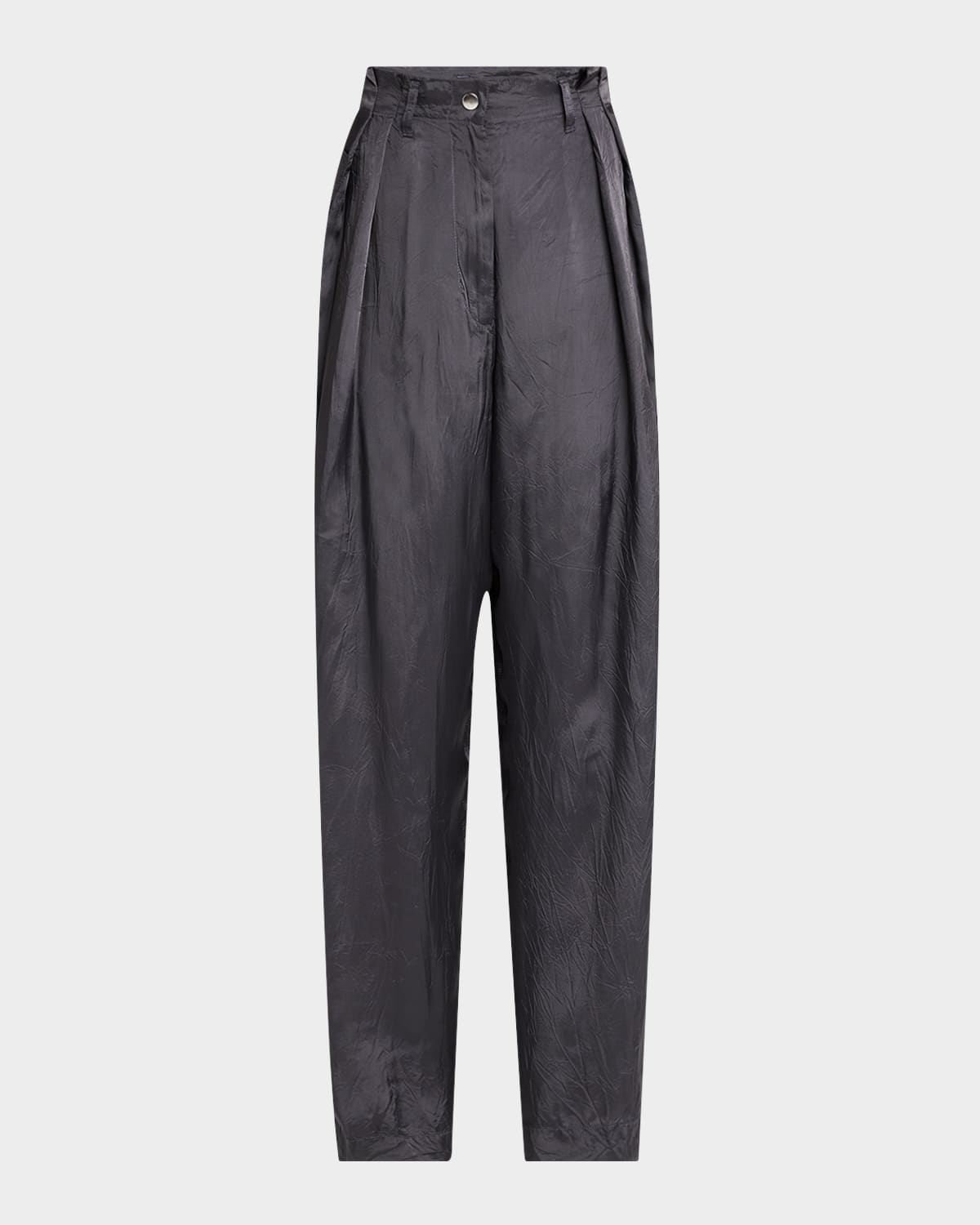 Shop Dries Van Noten Polkana Pleated Wide-leg Cargo Pants In Raf