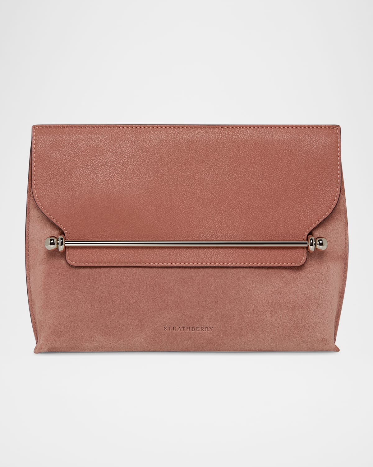 Stylist Suede and Leather Crossbody Bag