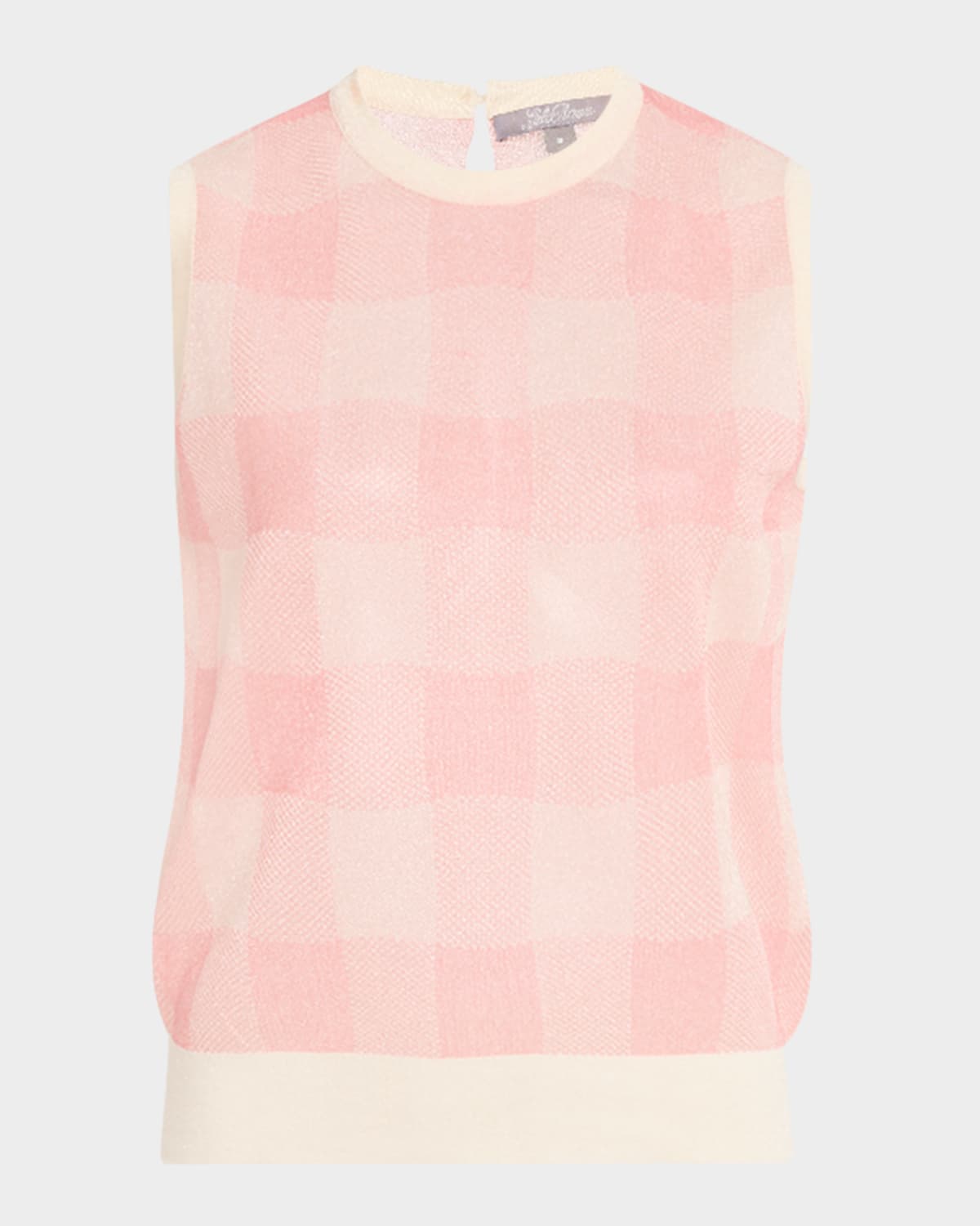 Check Knit Tank Top