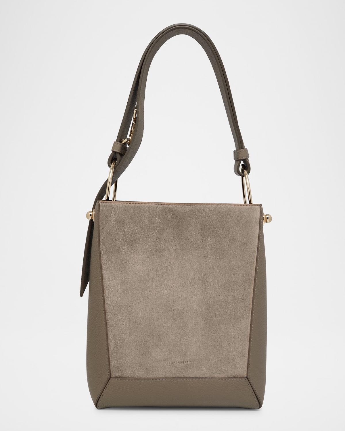 Lana Midi Leather Bucket Bag