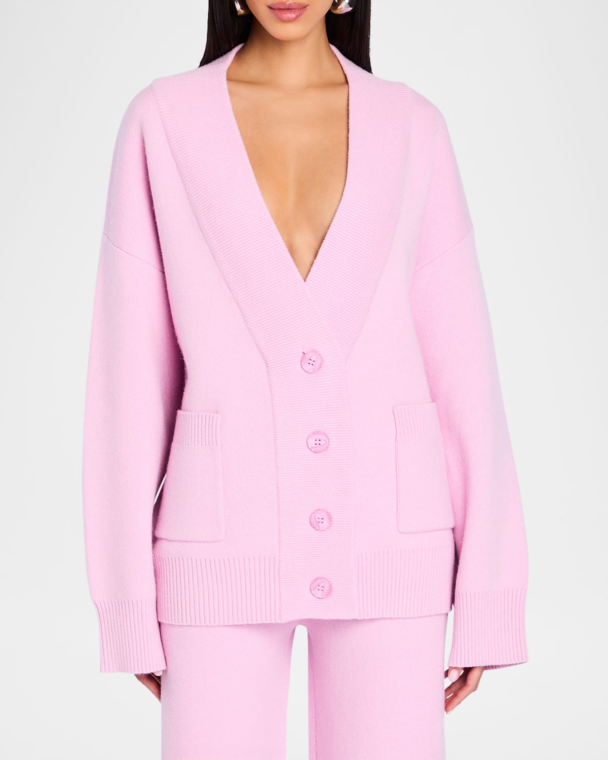 Carley Plunging V-Neck Cardigan