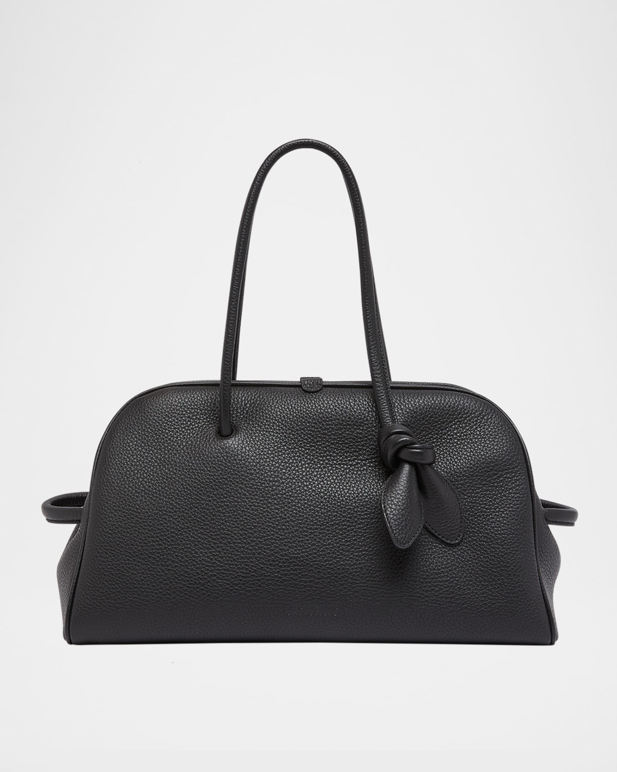 Jacquemus Il Turismo Leather Shoulder Bag In Black
