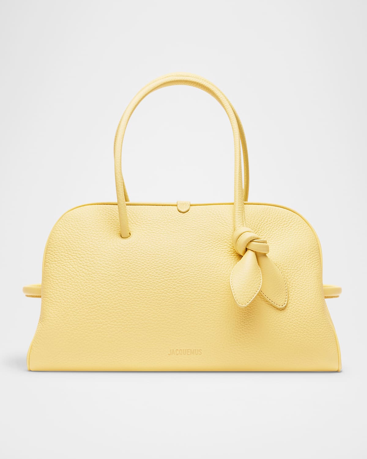 Jacquemus Le Turismo Leather Shoulder Bag In Yellow