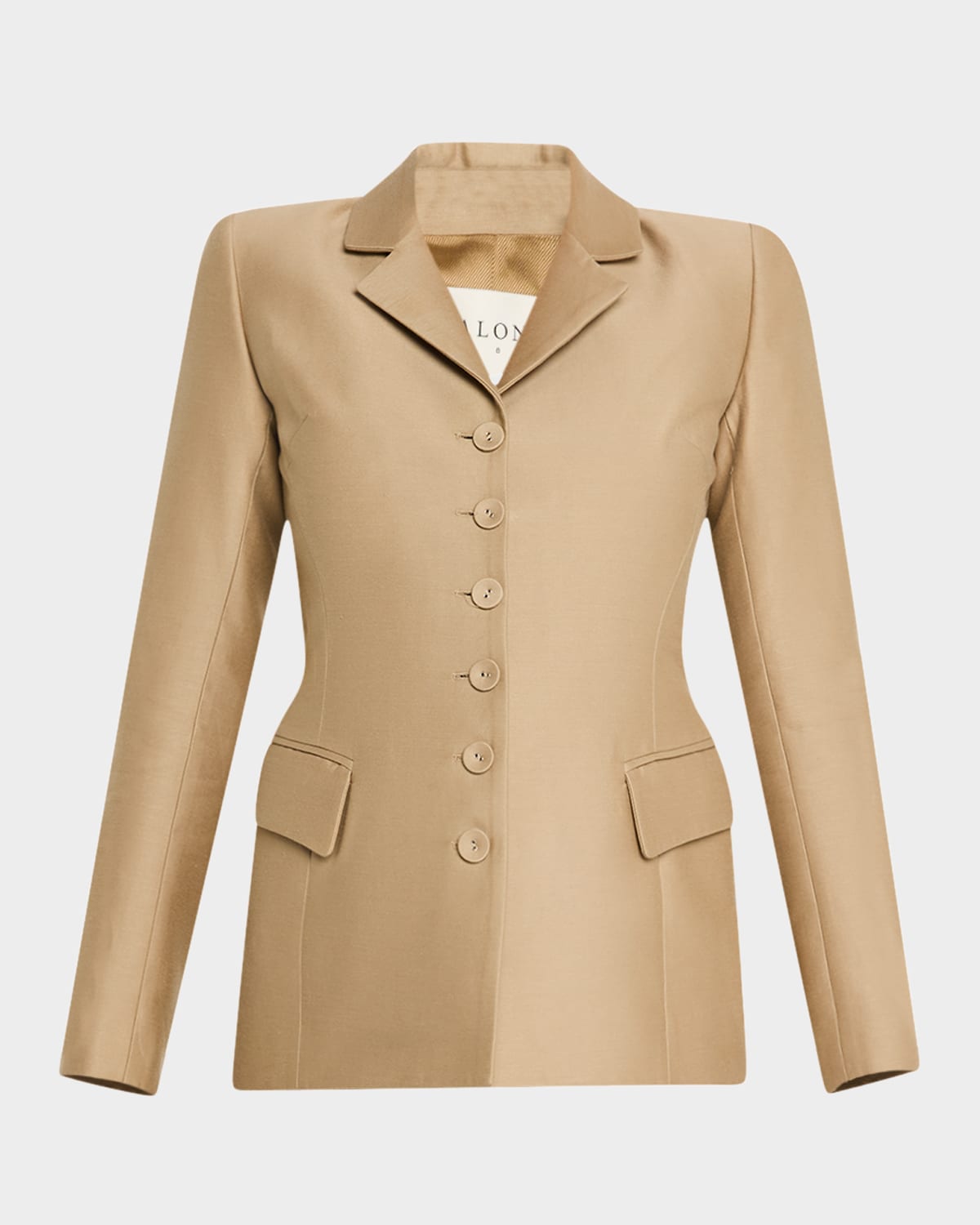 SALON 1884 MORO COTTON-SILK SINGLE-BREASTED BAR JACKET 