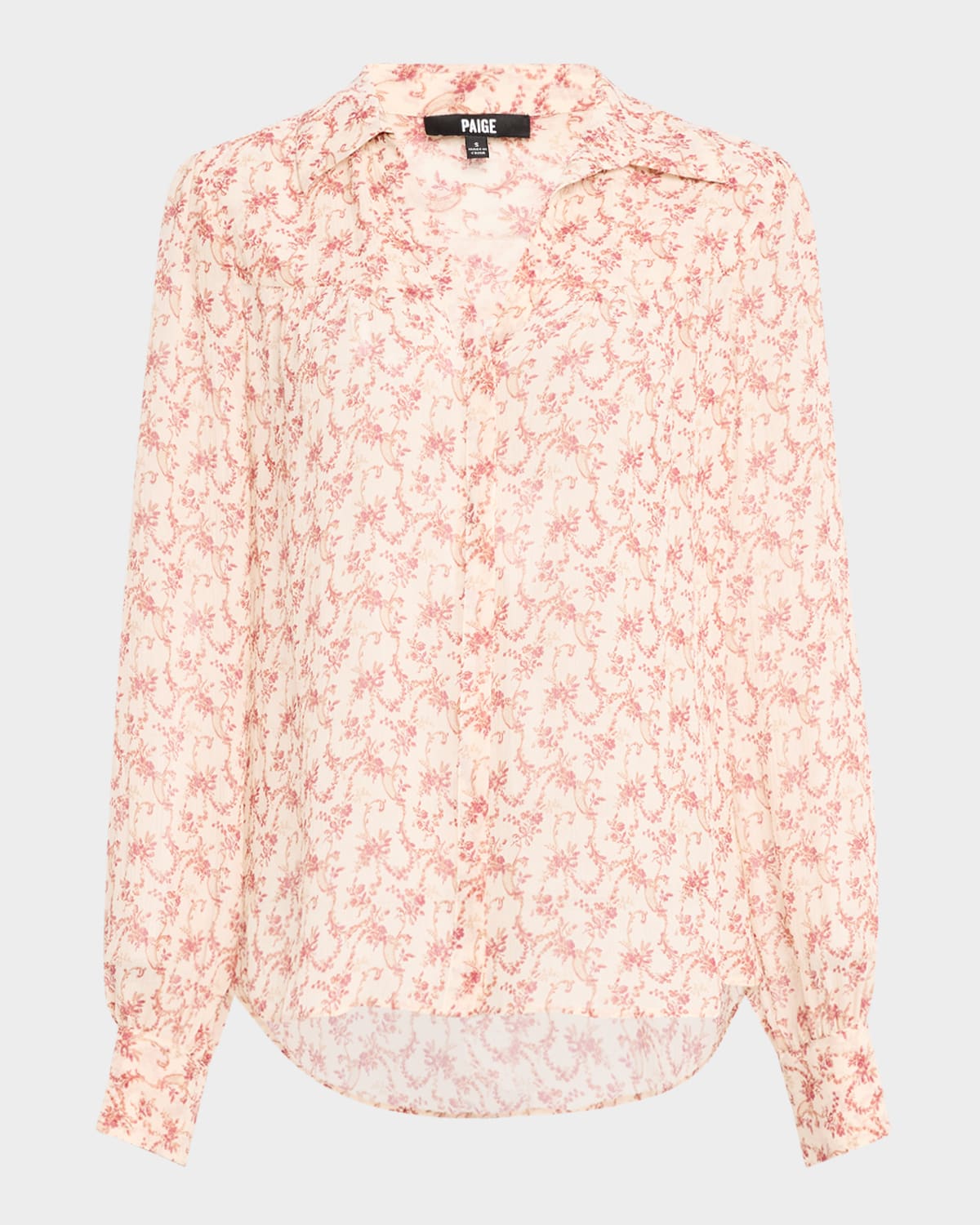 PAIGE GARDENER FLORAL BUTTON DOWN BLOUSE 