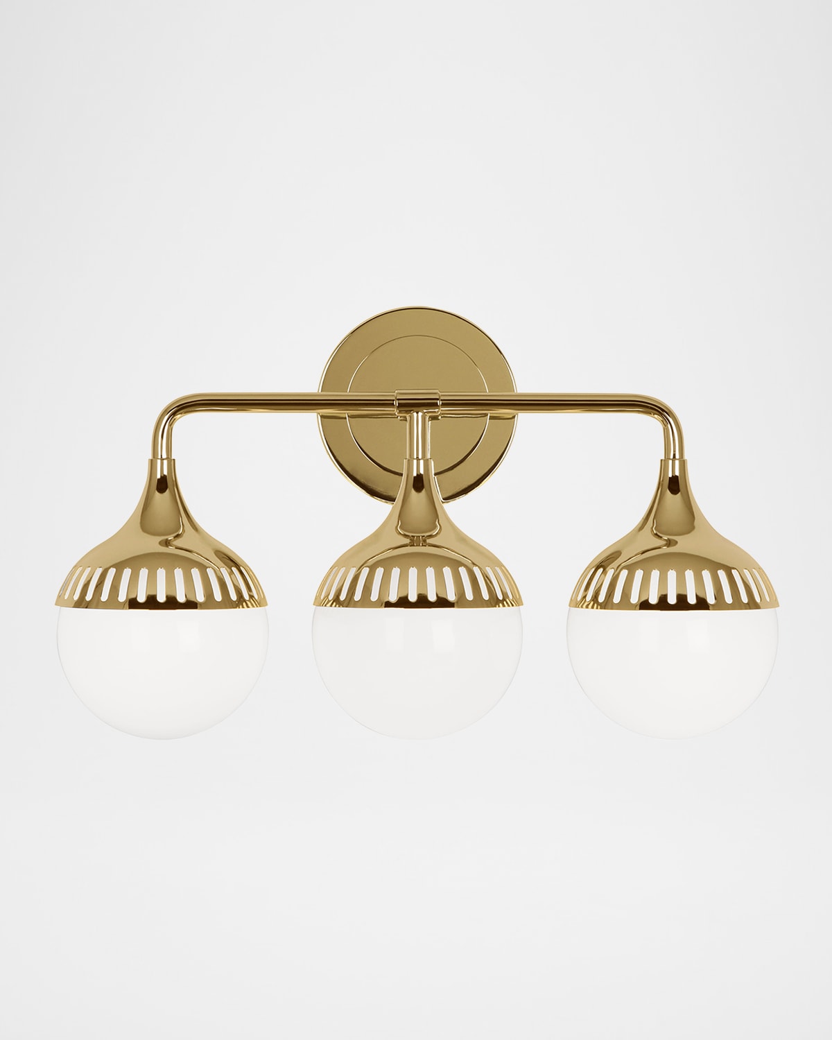 Jonathan Adler Rio 3-light Wall Sconce In Modern Brass