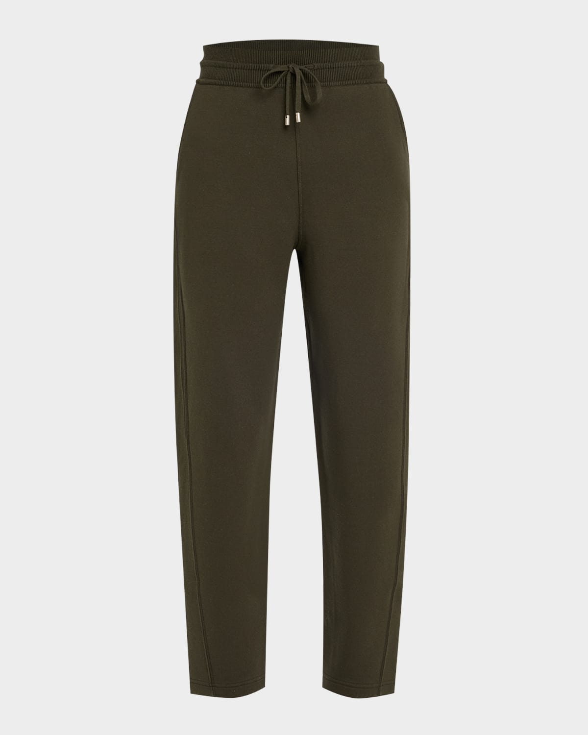 Loro Piana Viera Luxury Cashmere Fleece Drawstring Pants In Pine Grove
