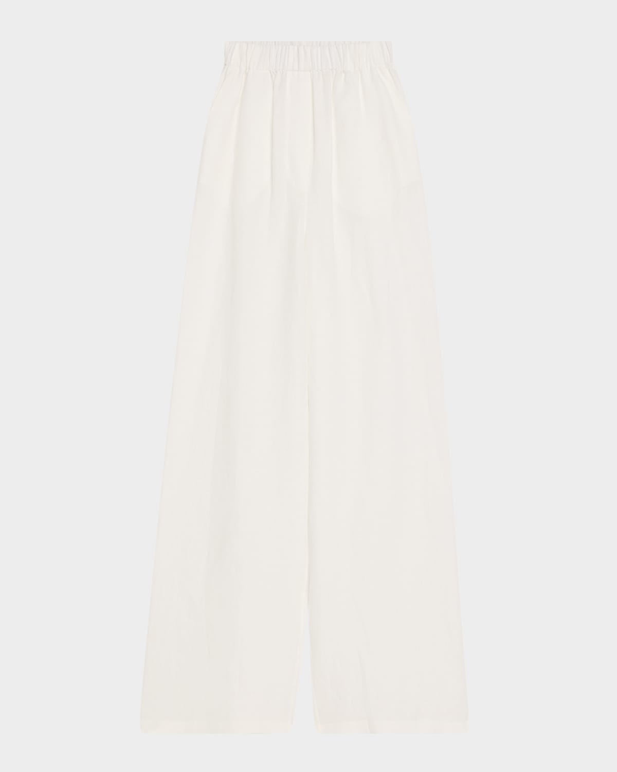 Loro Piana Valerio Linen Straight-leg Sunny Trousers In Optical White