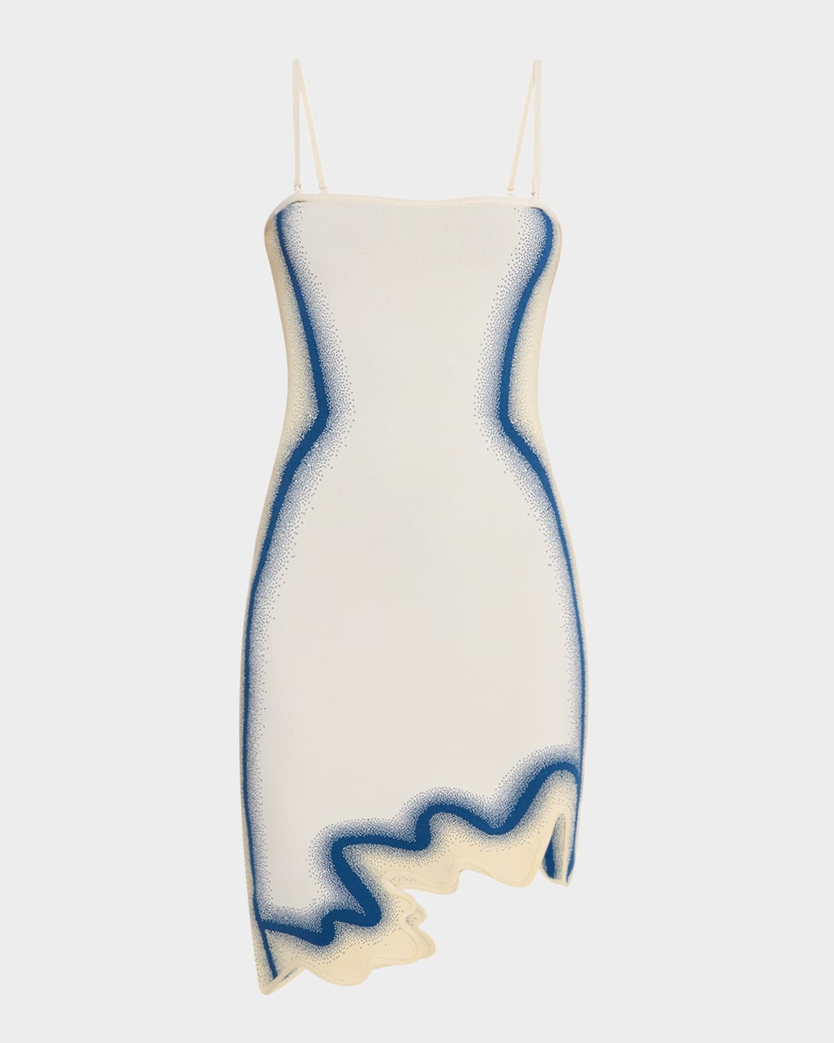 Camassia UV Reactive Wavy Asymmetric Dress