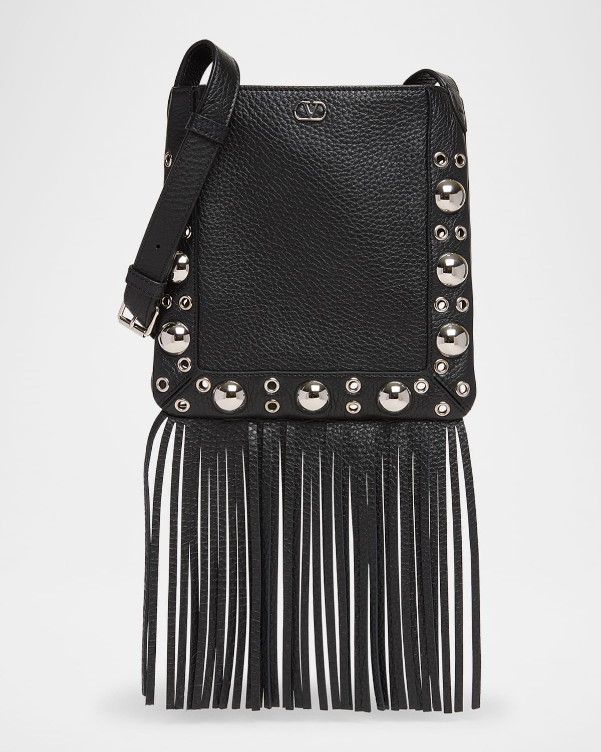 【VALENTINO】NELLCOTE CROSSBODY BAG Valentino Garavani Nellcote Studded Suede Camera Crossbody