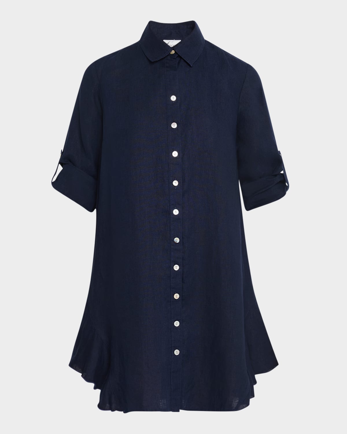 Agatha Washed Linen Shirtdress