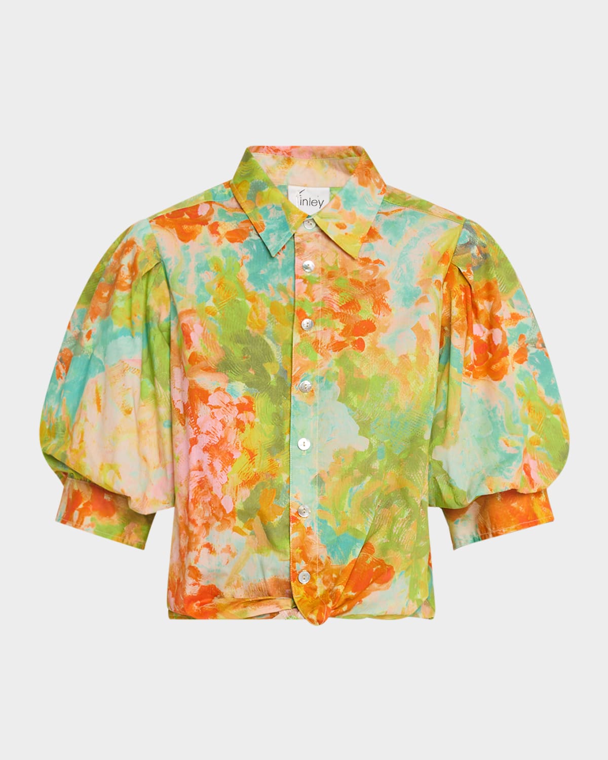 Bomba Floral-Print Cotton Top
