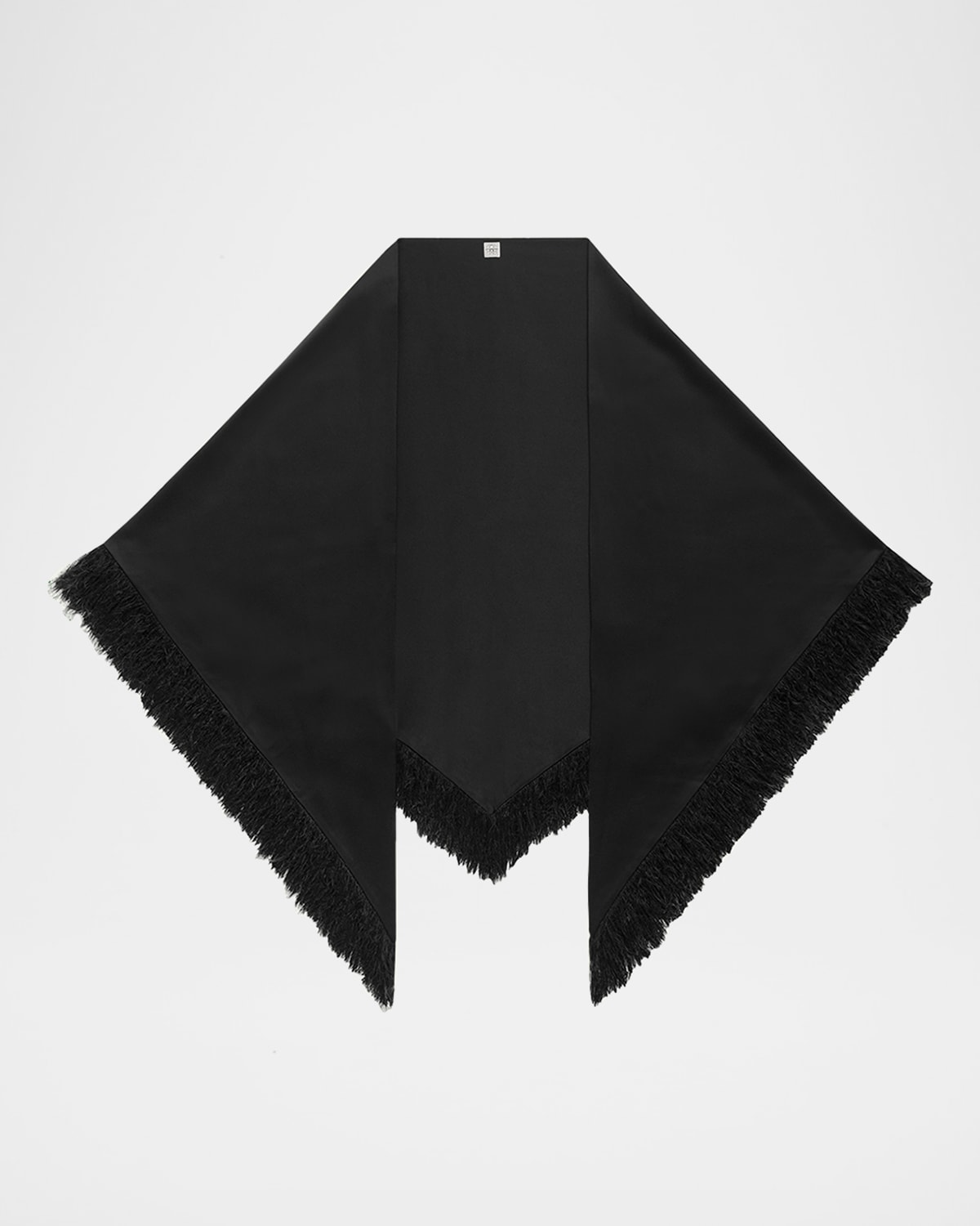 Totême Fringe Scarf Black In Black