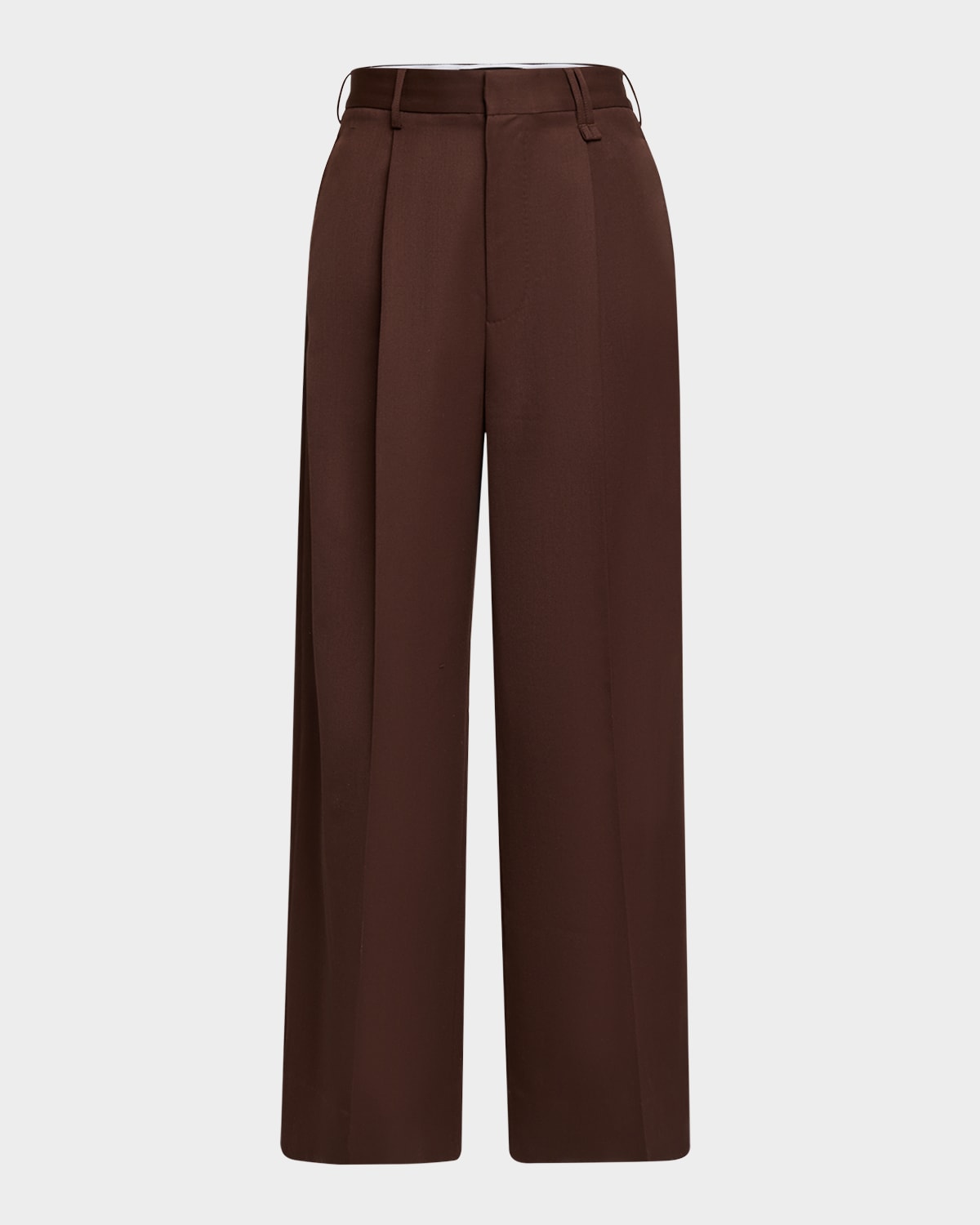 Men's Pleated Wide-Leg Trousers