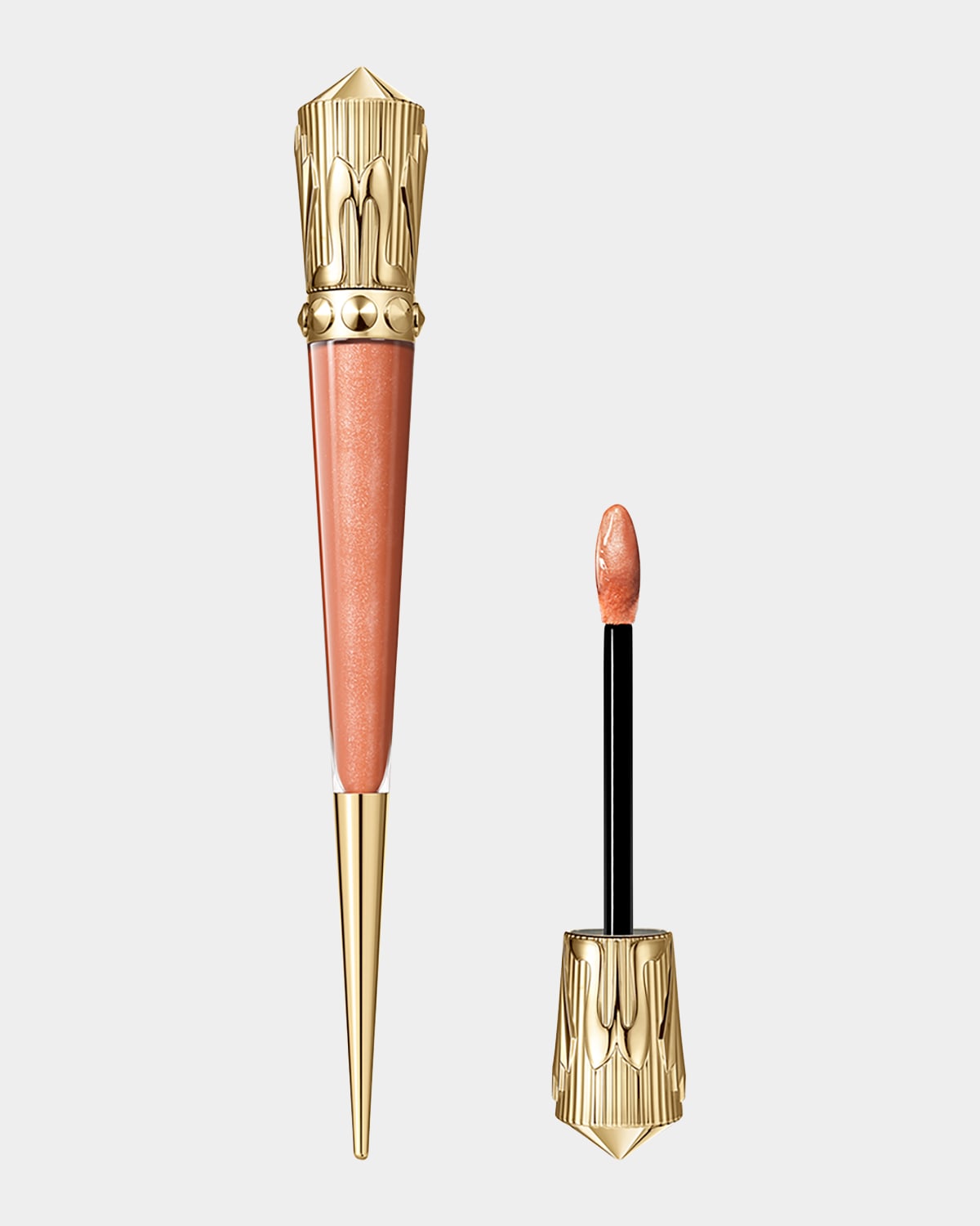 Christian Louboutin Rouge Stiletto Vinyl Gloss In Copper Fever 352v