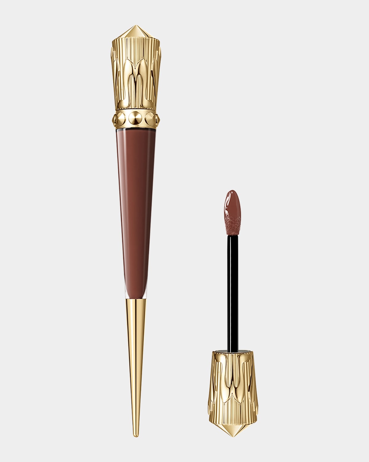 Christian Louboutin Rouge Stiletto Vinyl Gloss In Hot Sienna 432v