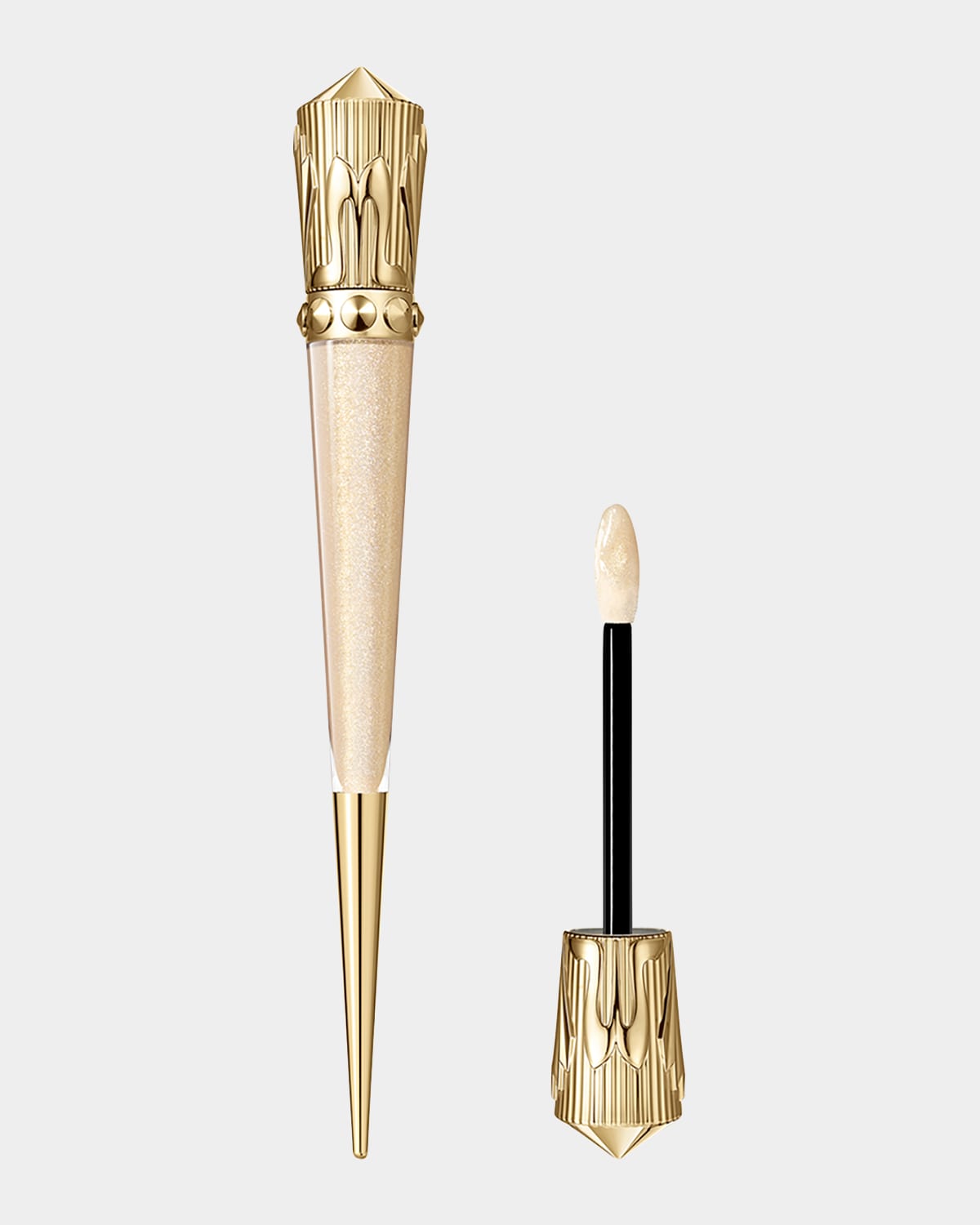 Christian Louboutin Rouge Stiletto Vinyl Gloss In Golden Fierce 300v