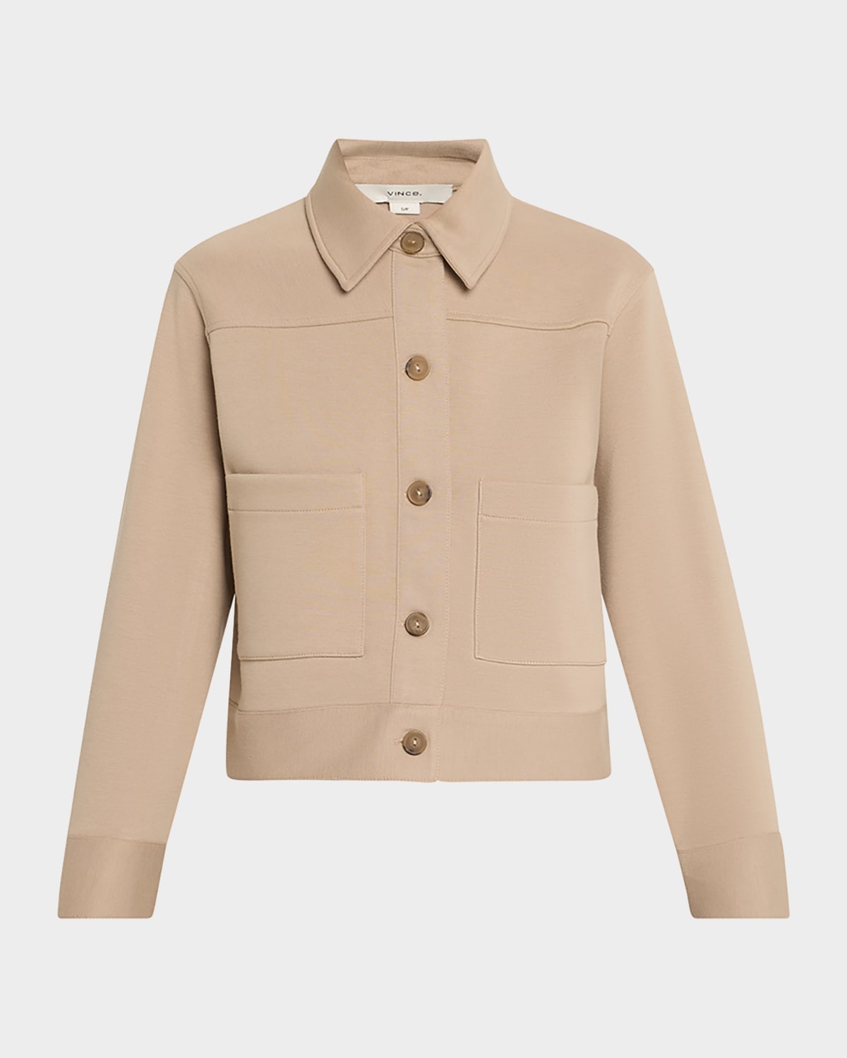 Vince Cropped Patch Pocket Jacket In Cropped Jkt