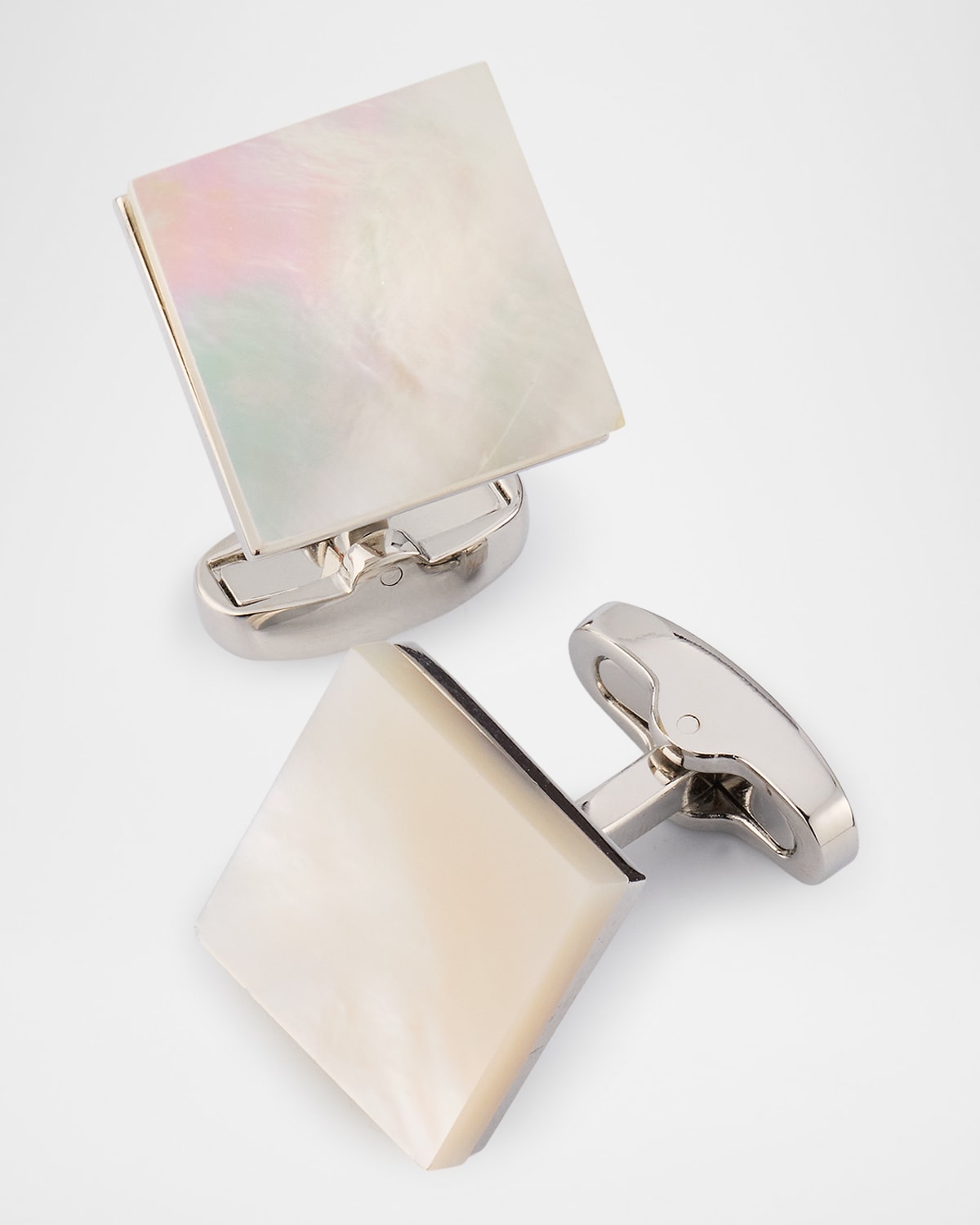 Men's Square Mother Of Pearl Cufflinks