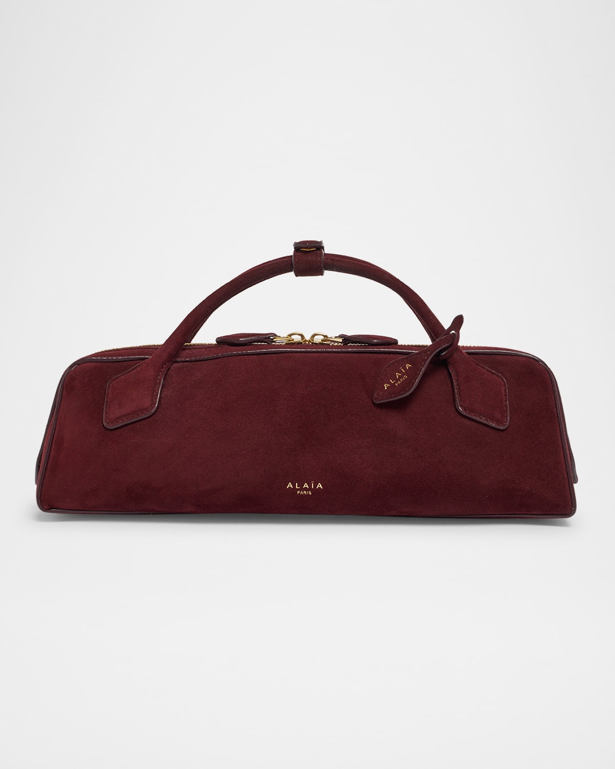 Alaïa Teckel Top-handle Bag In Suede And Leather
