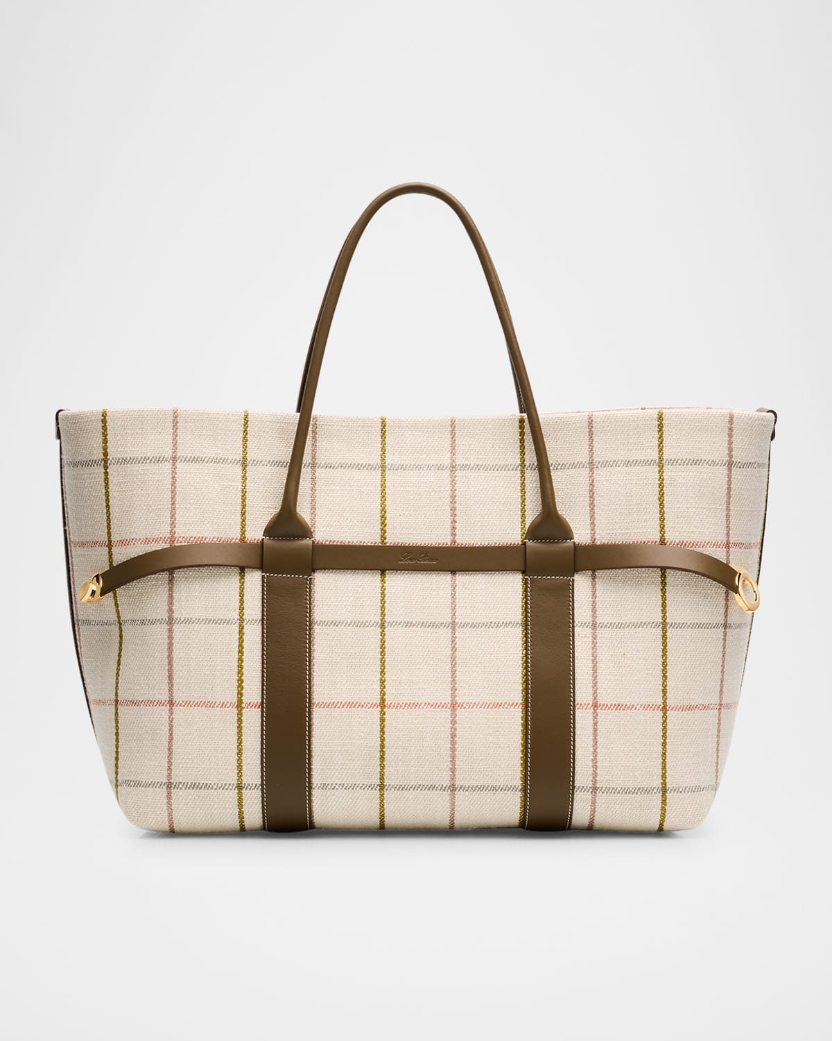 Ghiera Large Tartan Jacquard Tote Bag