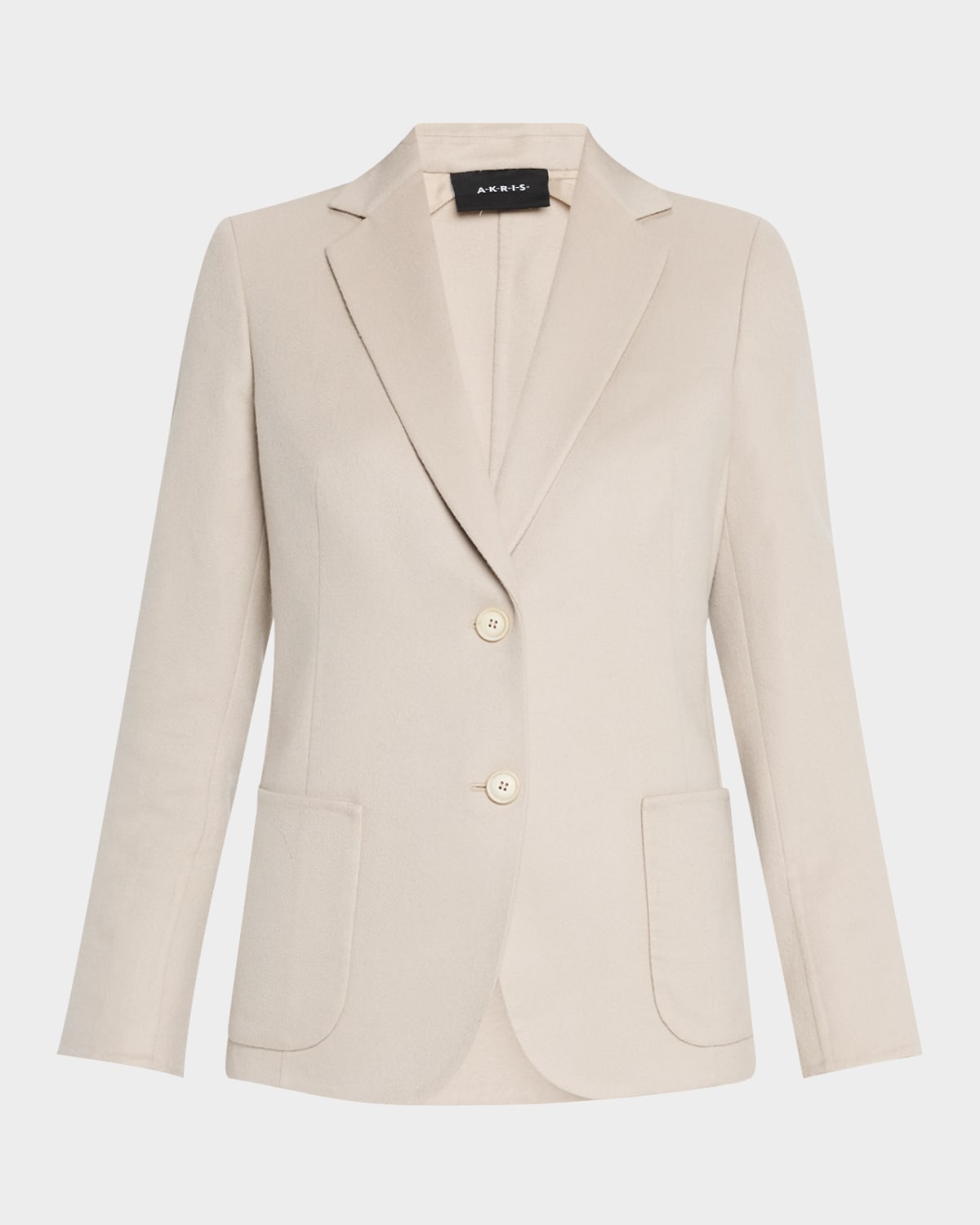 Akris Saigon Single-breasted Linen-silk Jacket In Greige