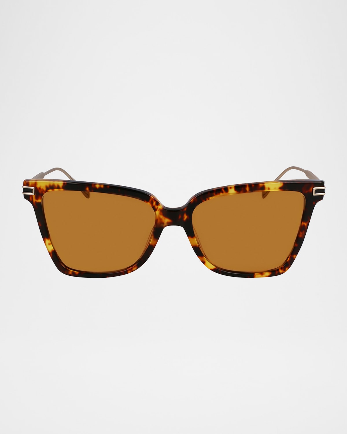 Ferragamo Gancini 56mm Butterfly Sunglasses In Dark Tortoise