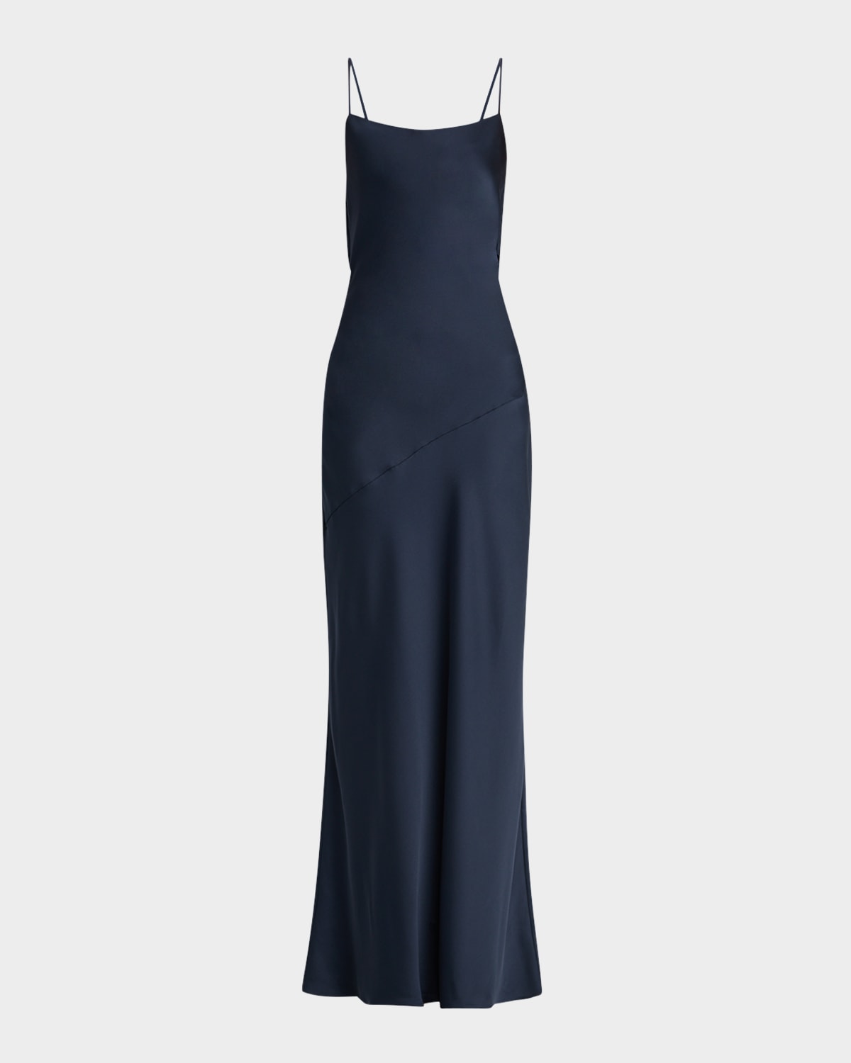 Ramy Brook Hansel Open-back Rosette Gown In Navy
